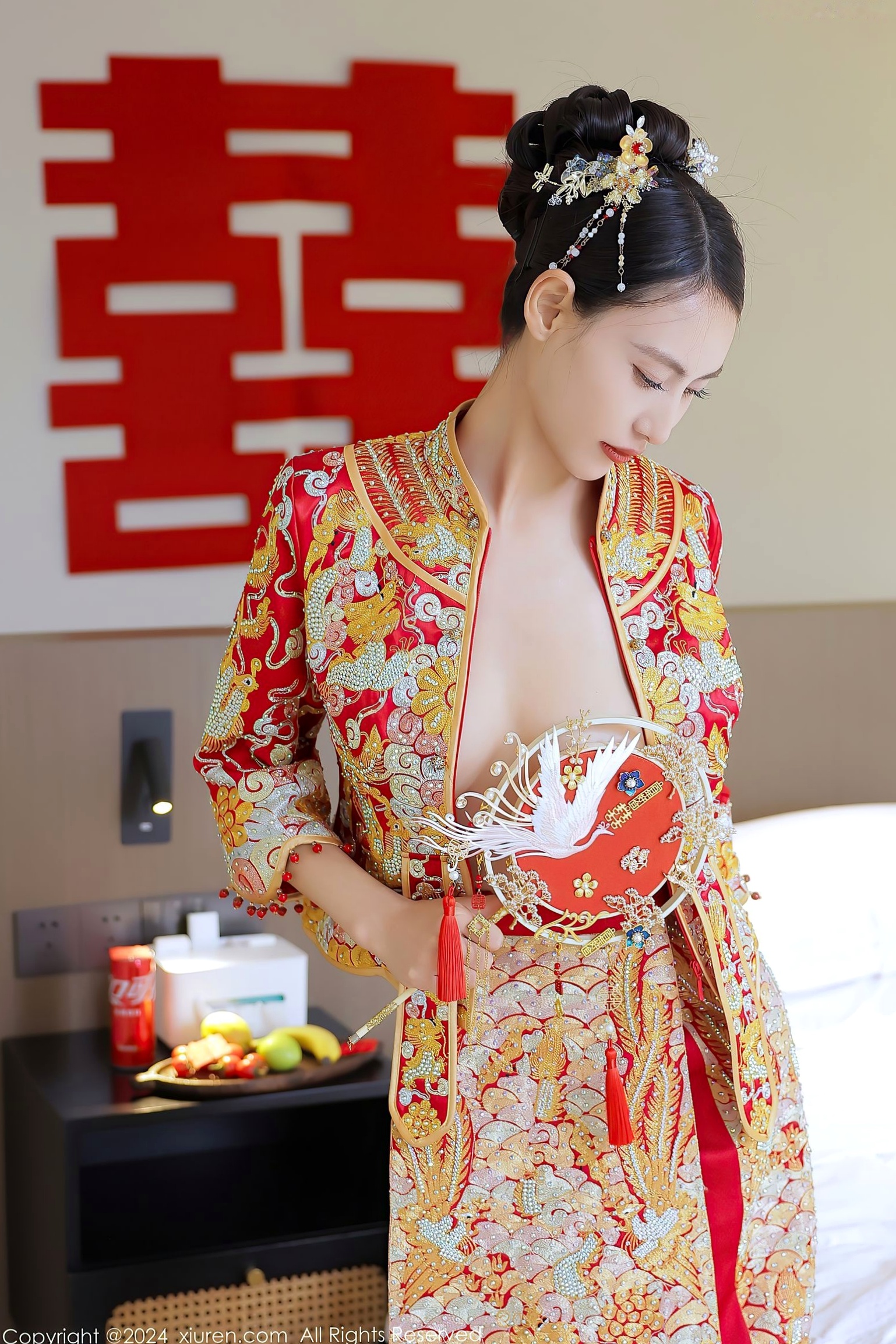Gallery - XiuRen秀人网 - XiuRen -8534-lingyu69：中式新娘主题，古典红色嫁衣，极致私房诱惑，气质冷艳女神秀人网 - XiuRen 婚纱性感私房照女神诱惑气质冷艳 女神私房照_秀色女神 - image 10