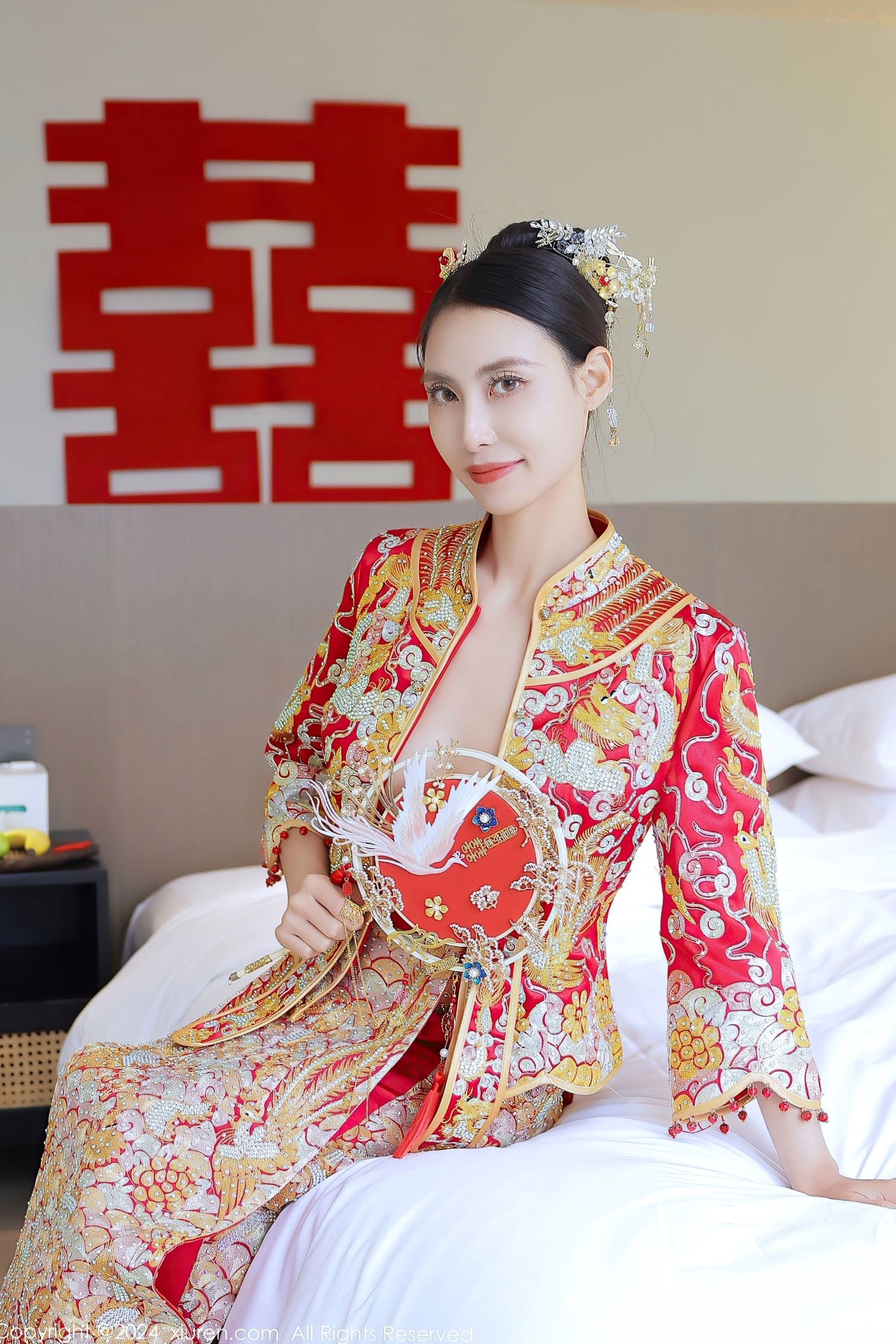 Gallery - XiuRen秀人网 - XiuRen -8534-lingyu69：中式新娘主题，古典红色嫁衣，极致私房诱惑，气质冷艳女神秀人网 - XiuRen 婚纱性感私房照女神诱惑气质冷艳 女神私房照_秀色女神 - image 11