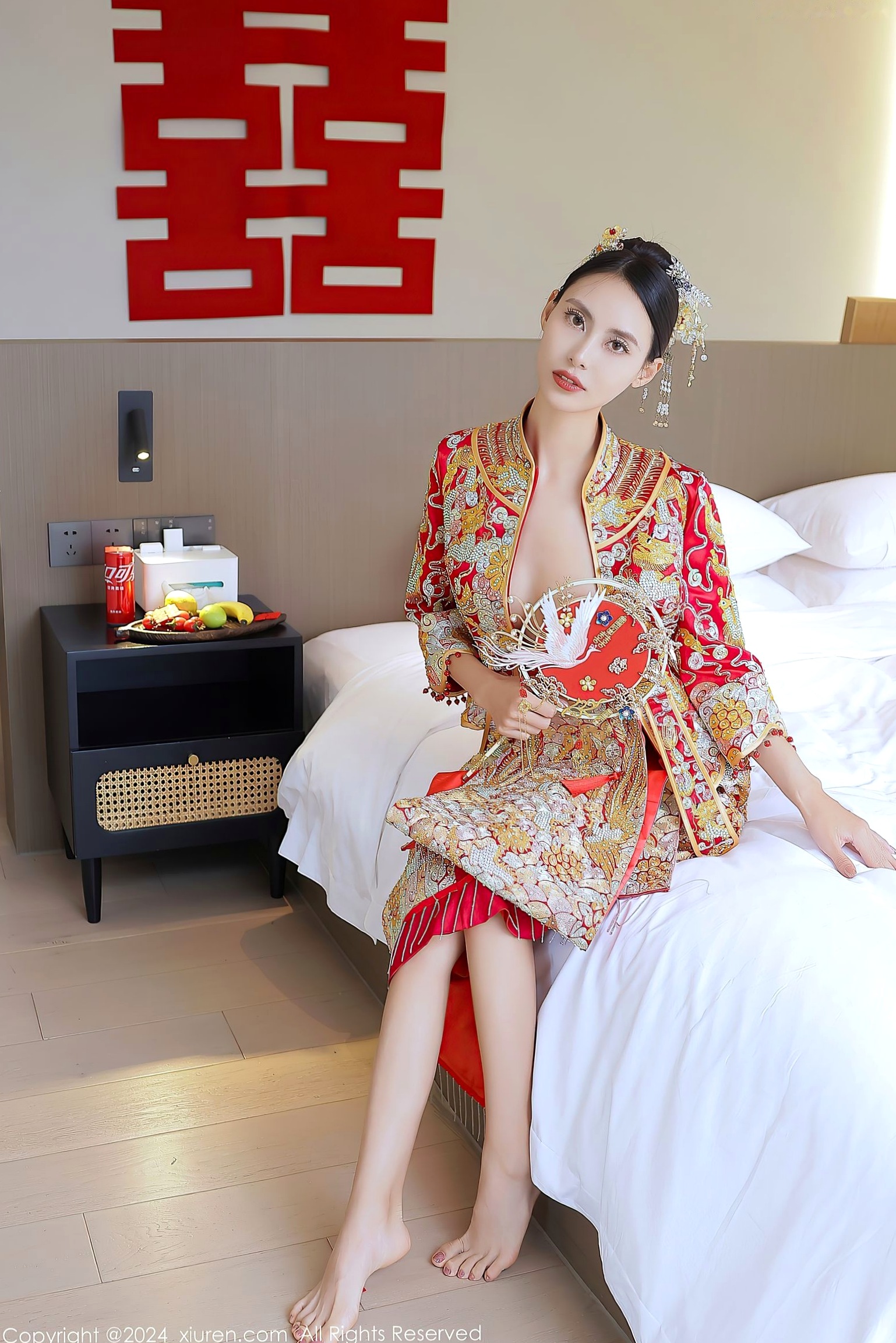 Gallery - XiuRen秀人网 - XiuRen -8534-lingyu69：中式新娘主题，古典红色嫁衣，极致私房诱惑，气质冷艳女神秀人网 - XiuRen 婚纱性感私房照女神诱惑气质冷艳 女神私房照_秀色女神 - image 12