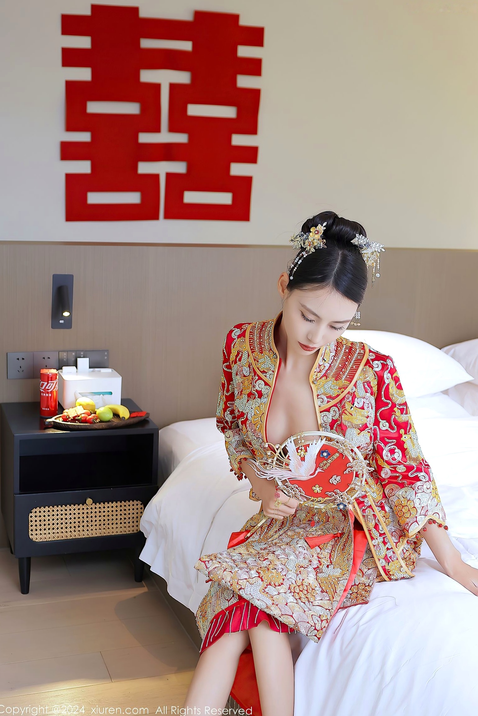 Gallery - XiuRen秀人网 - XiuRen -8534-lingyu69：中式新娘主题，古典红色嫁衣，极致私房诱惑，气质冷艳女神秀人网 - XiuRen 婚纱性感私房照女神诱惑气质冷艳 女神私房照_秀色女神 - image 13