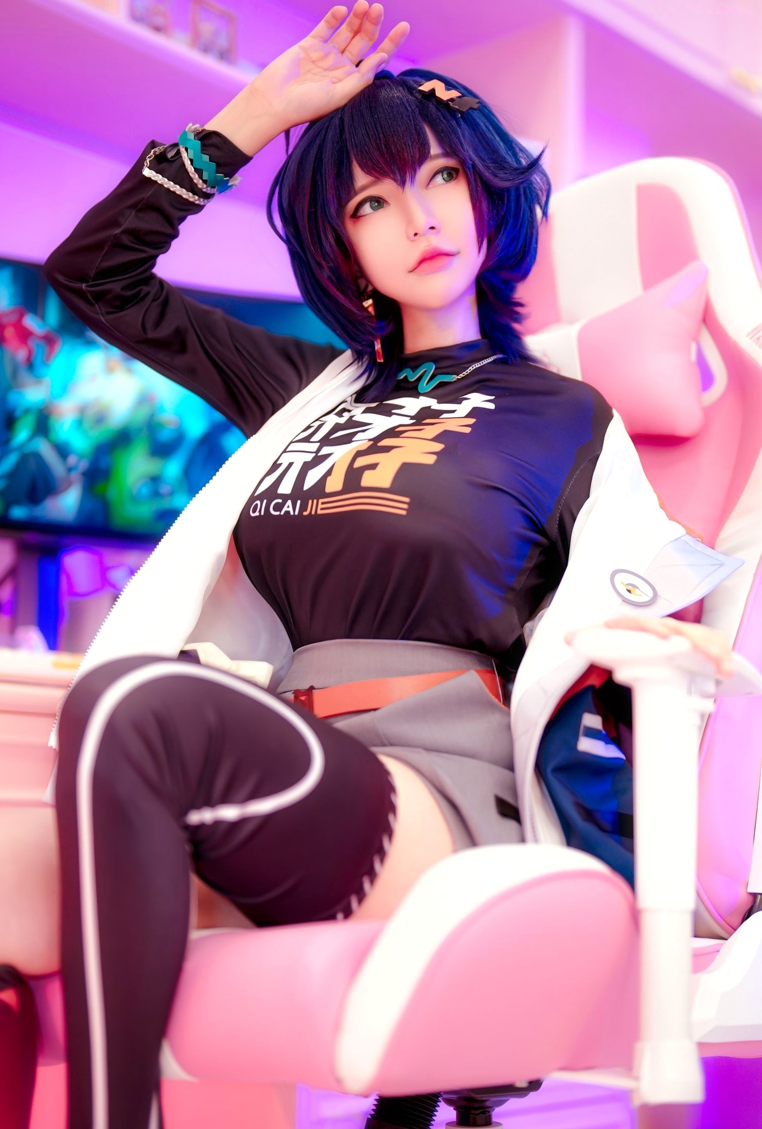 Gallery - Potato-Godzilla-绝区零贝尔Cosplay-电竞房赛博美少女-极致性感私房写真角色扮演性感私房照大尺度诱惑 女神私房照_秀色女神 - image 3