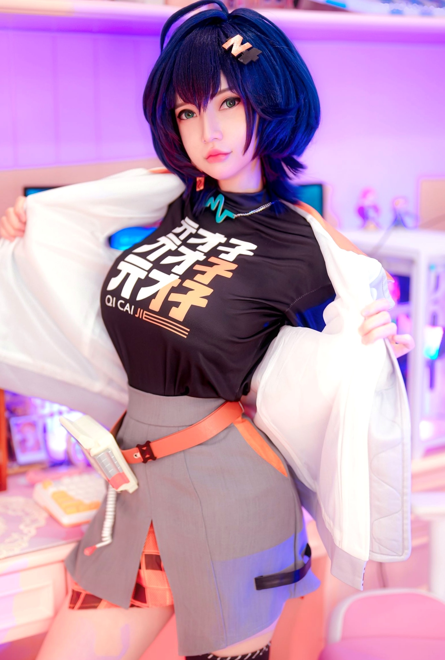 Gallery - Potato-Godzilla-绝区零贝尔Cosplay-电竞房赛博美少女-极致性感私房写真角色扮演性感私房照大尺度诱惑 女神私房照_秀色女神 - image 12