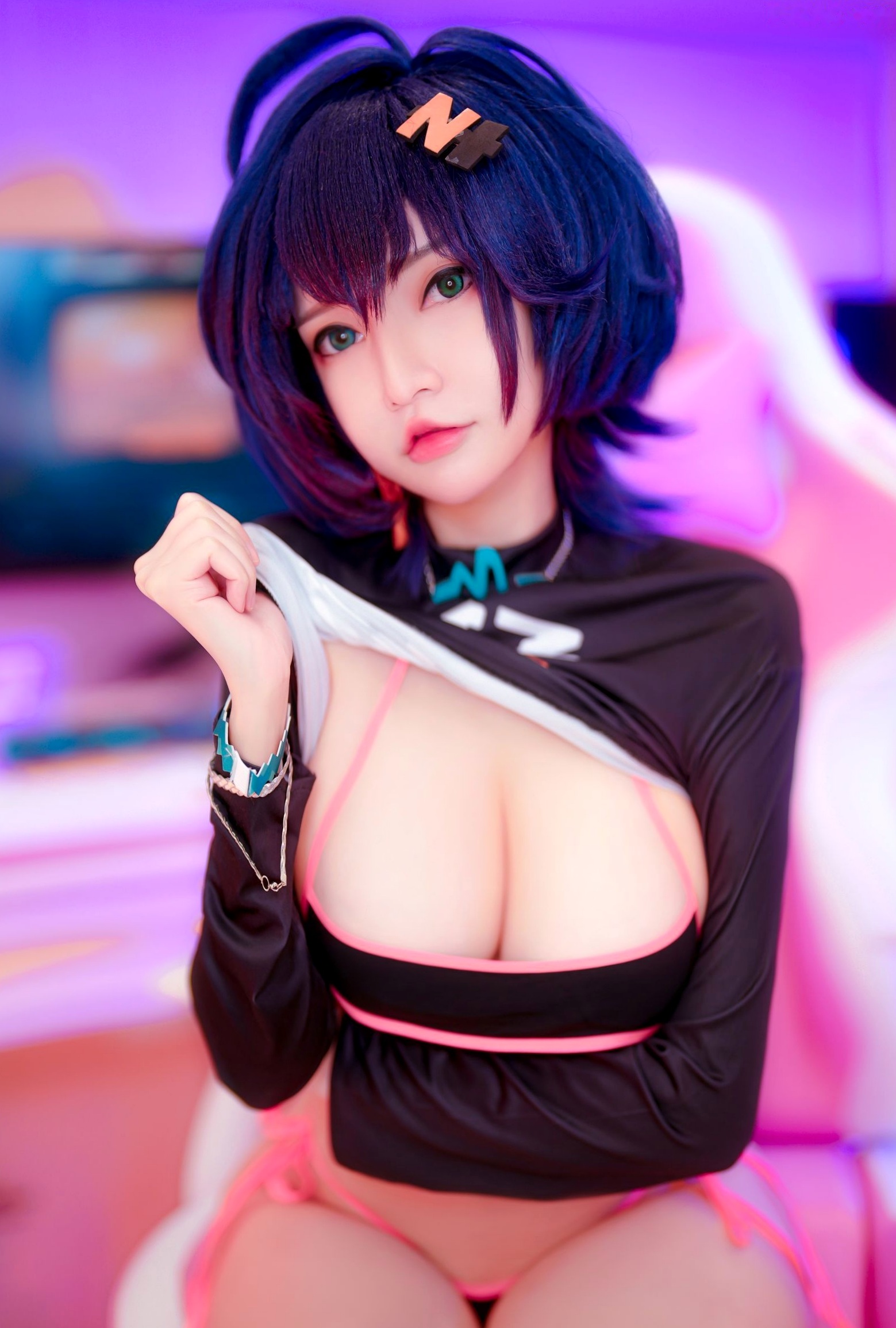 Gallery - Potato-Godzilla-绝区零贝尔Cosplay-电竞房赛博美少女-极致性感私房写真角色扮演性感私房照大尺度诱惑 女神私房照_秀色女神 - image 17