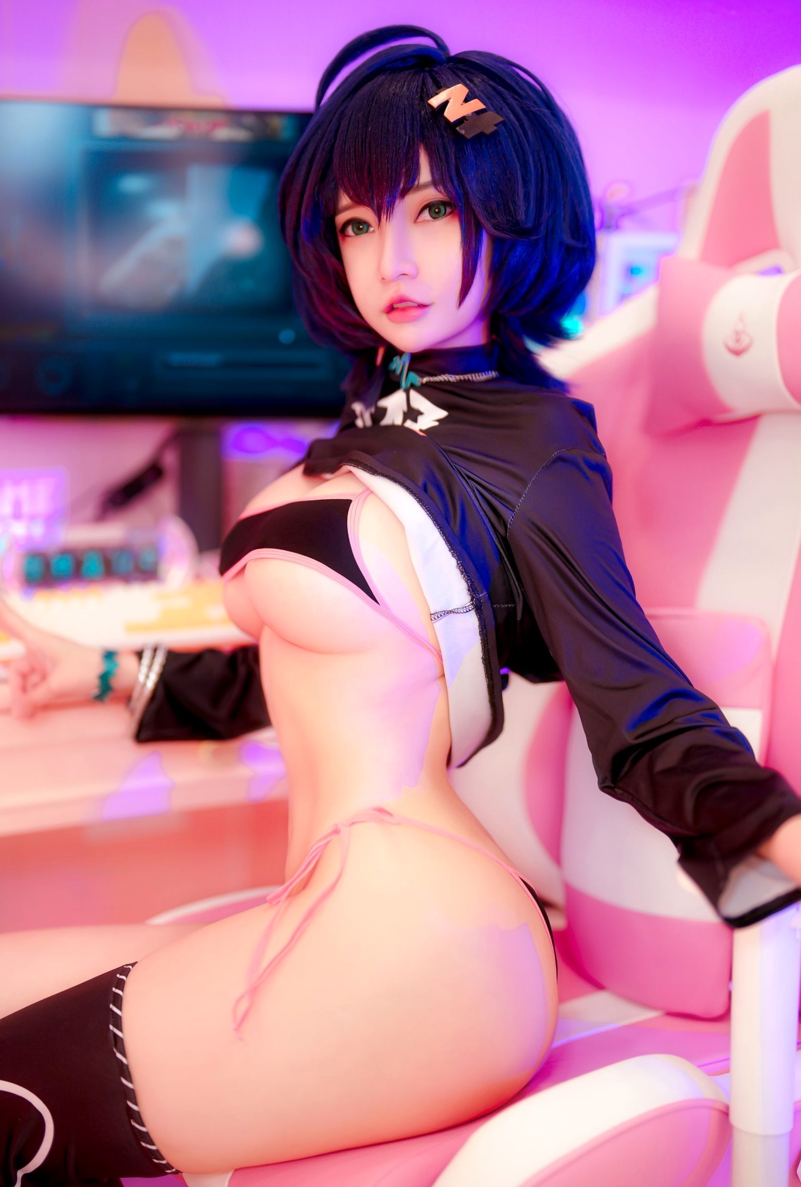 Gallery - Potato-Godzilla-绝区零贝尔Cosplay-电竞房赛博美少女-极致性感私房写真角色扮演性感私房照大尺度诱惑 女神私房照_秀色女神 - image 21