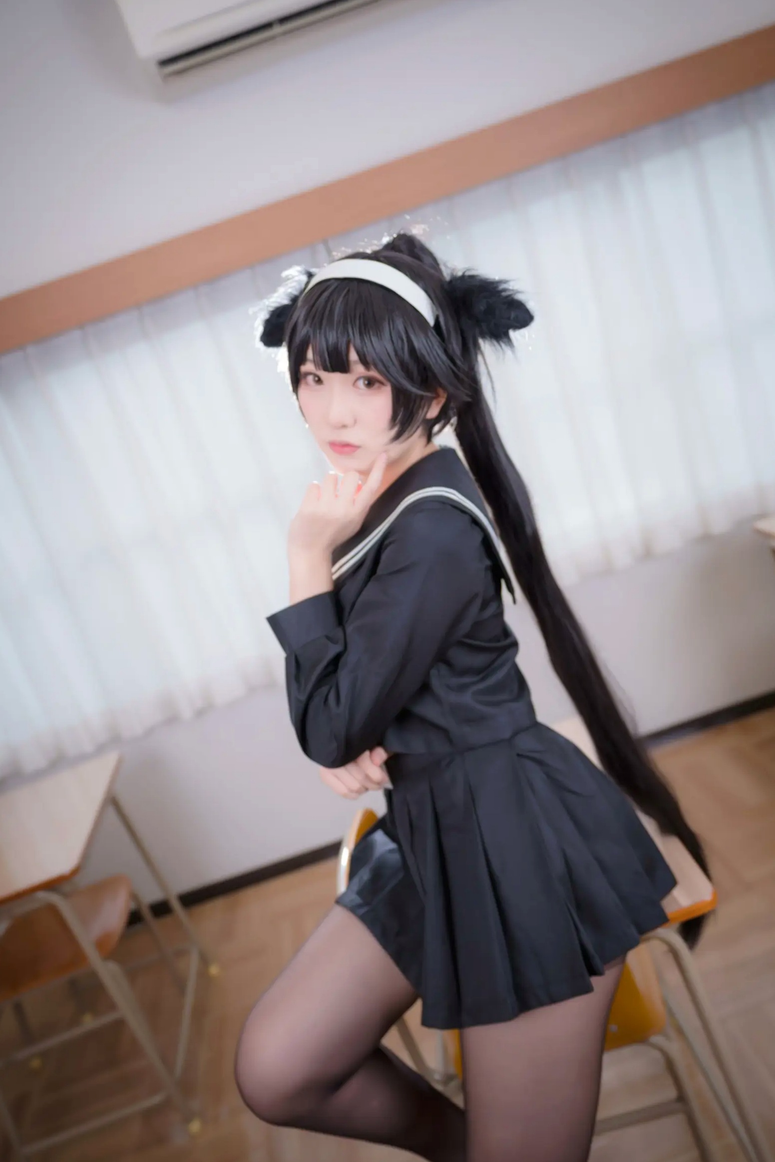 Gallery - 《Yuki亭 - 姐妹的学园罗曼史》猫耳制服少女，黑丝JK诱惑与校园清新风情 [140P]制服黑丝萝莉角色扮演清新 女神私房照_秀色女神 - image 3