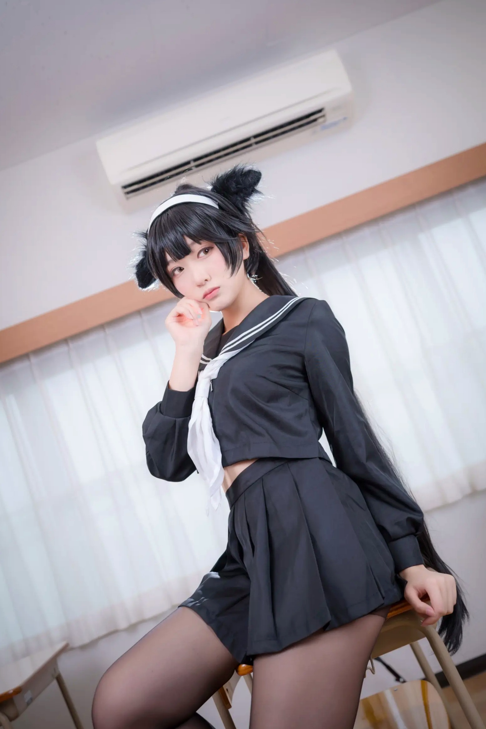 Gallery - 《Yuki亭 - 姐妹的学园罗曼史》猫耳制服少女，黑丝JK诱惑与校园清新风情 [140P]制服黑丝萝莉角色扮演清新 女神私房照_秀色女神 - image 5