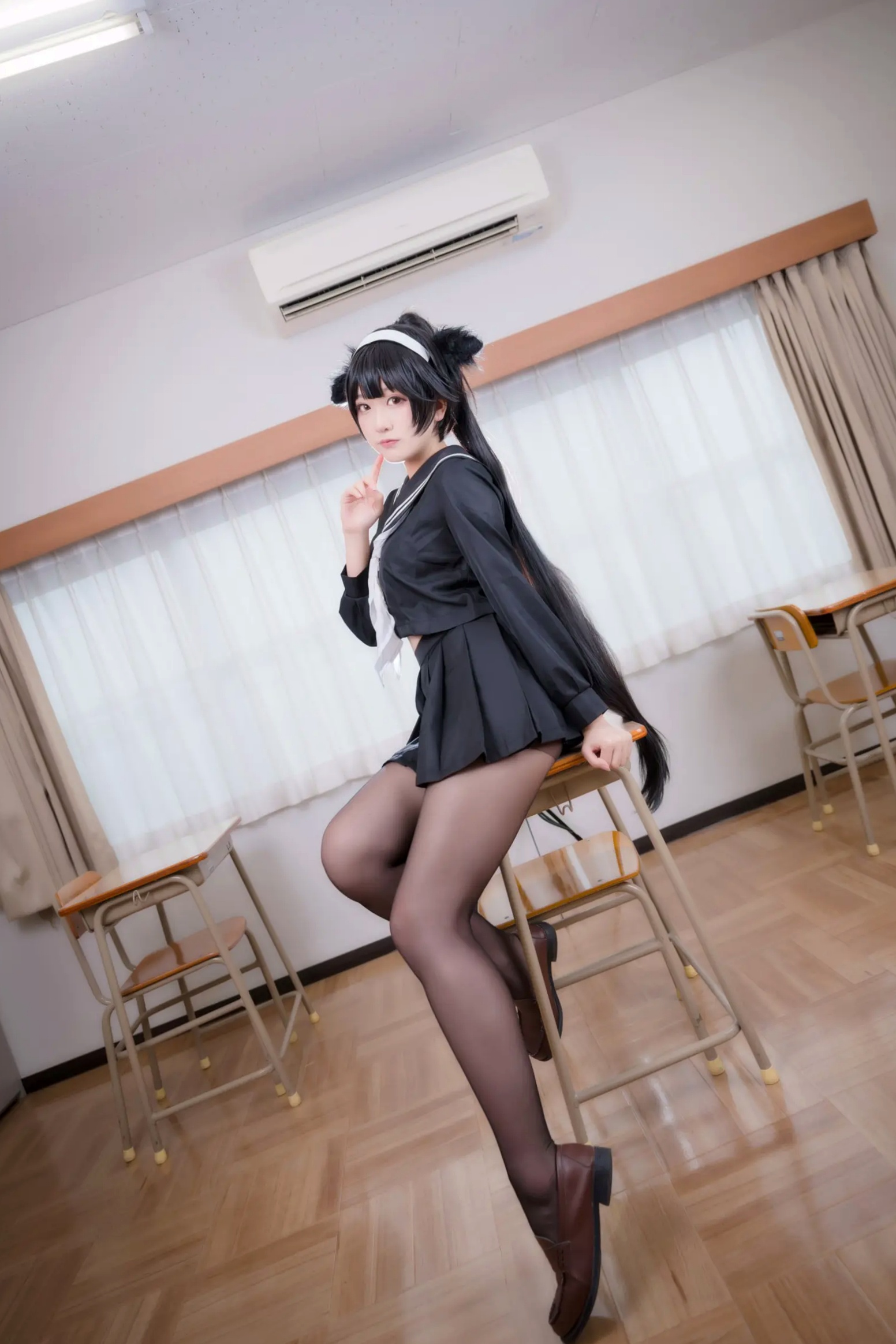 Gallery - 《Yuki亭 - 姐妹的学园罗曼史》猫耳制服少女，黑丝JK诱惑与校园清新风情 [140P]制服黑丝萝莉角色扮演清新 女神私房照_秀色女神 - image 7