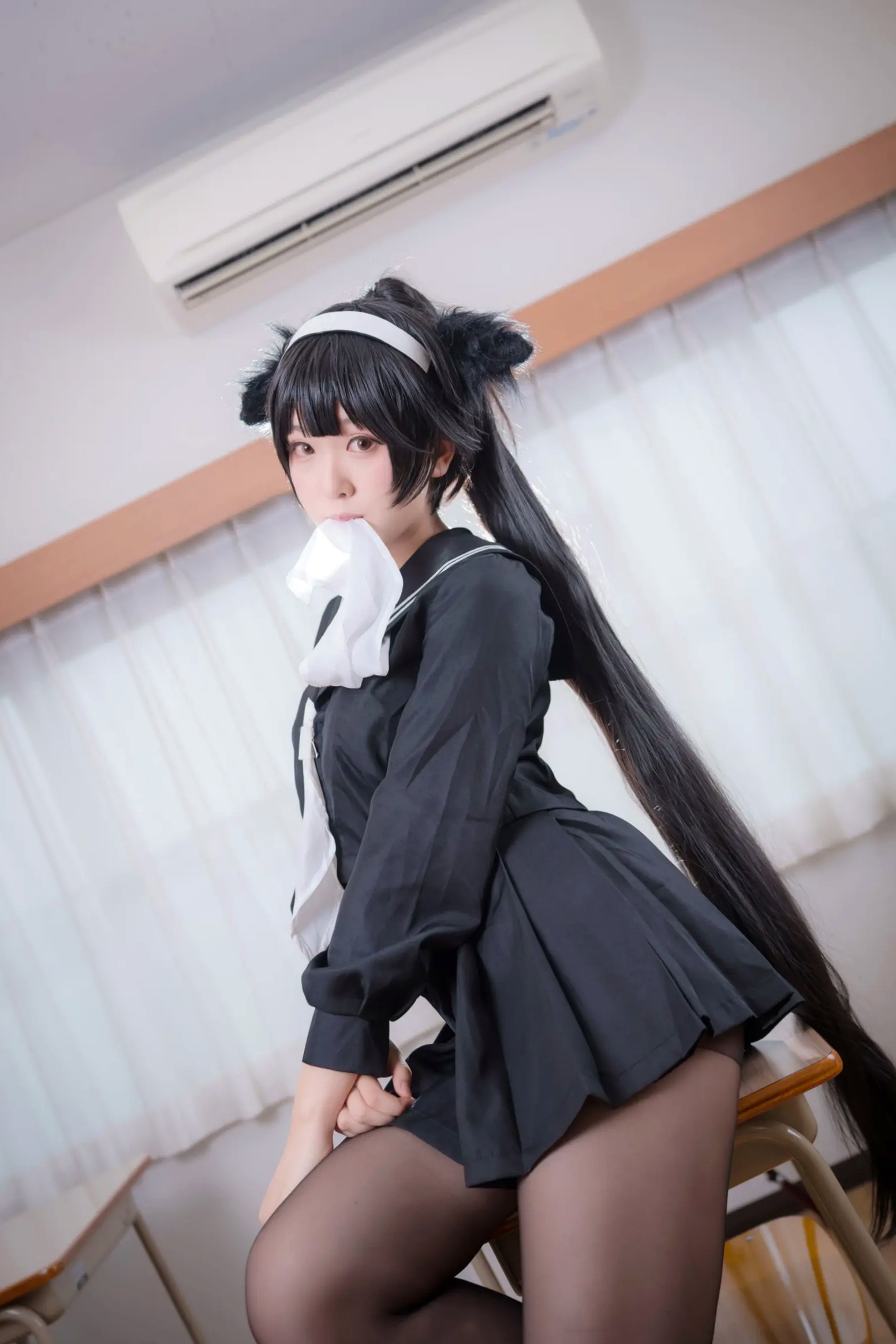 Gallery - 《Yuki亭 - 姐妹的学园罗曼史》猫耳制服少女，黑丝JK诱惑与校园清新风情 [140P]制服黑丝萝莉角色扮演清新 女神私房照_秀色女神 - image 11
