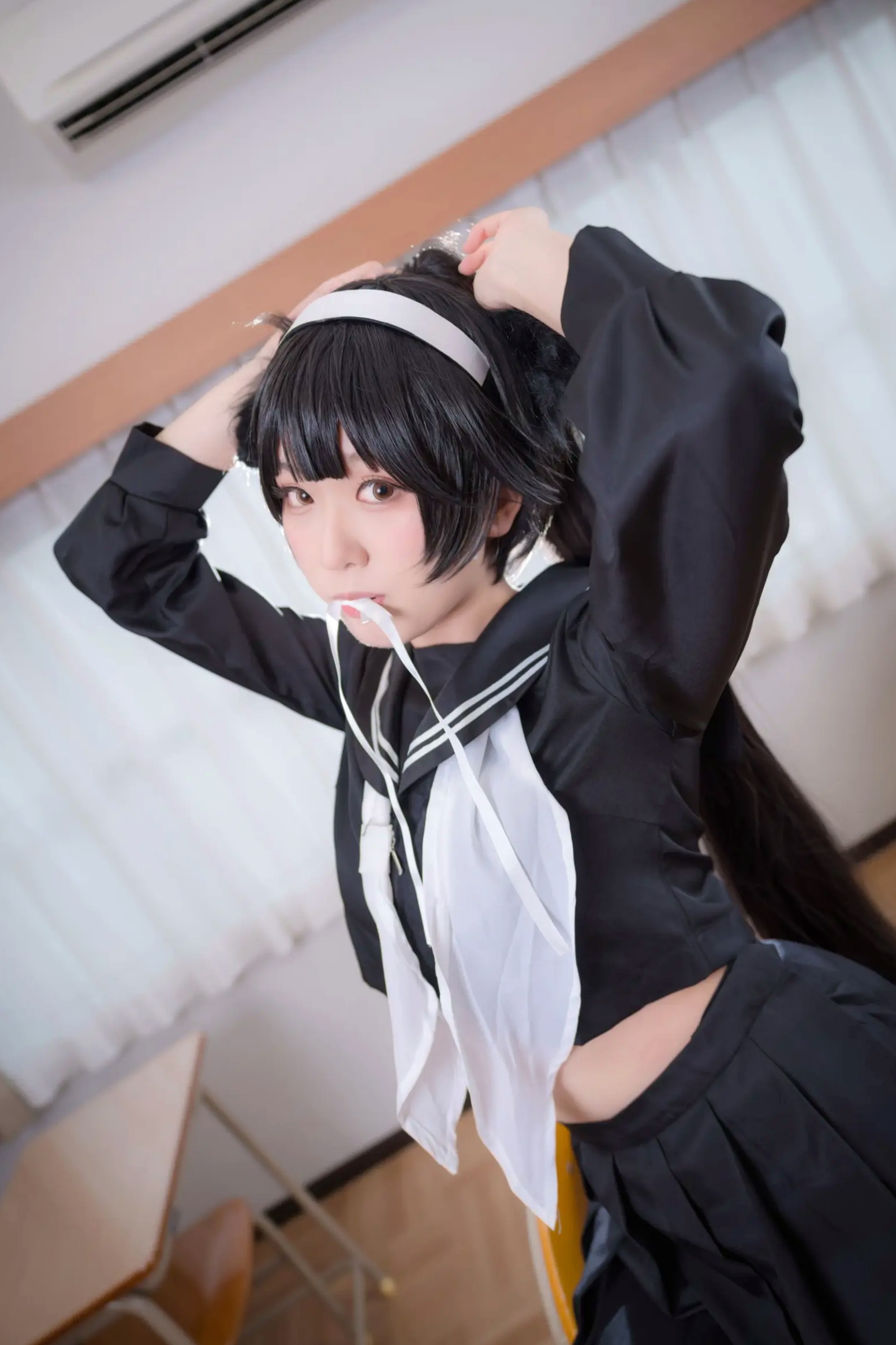 Gallery - 《Yuki亭 - 姐妹的学园罗曼史》猫耳制服少女，黑丝JK诱惑与校园清新风情 [140P]制服黑丝萝莉角色扮演清新 女神私房照_秀色女神 - image 12