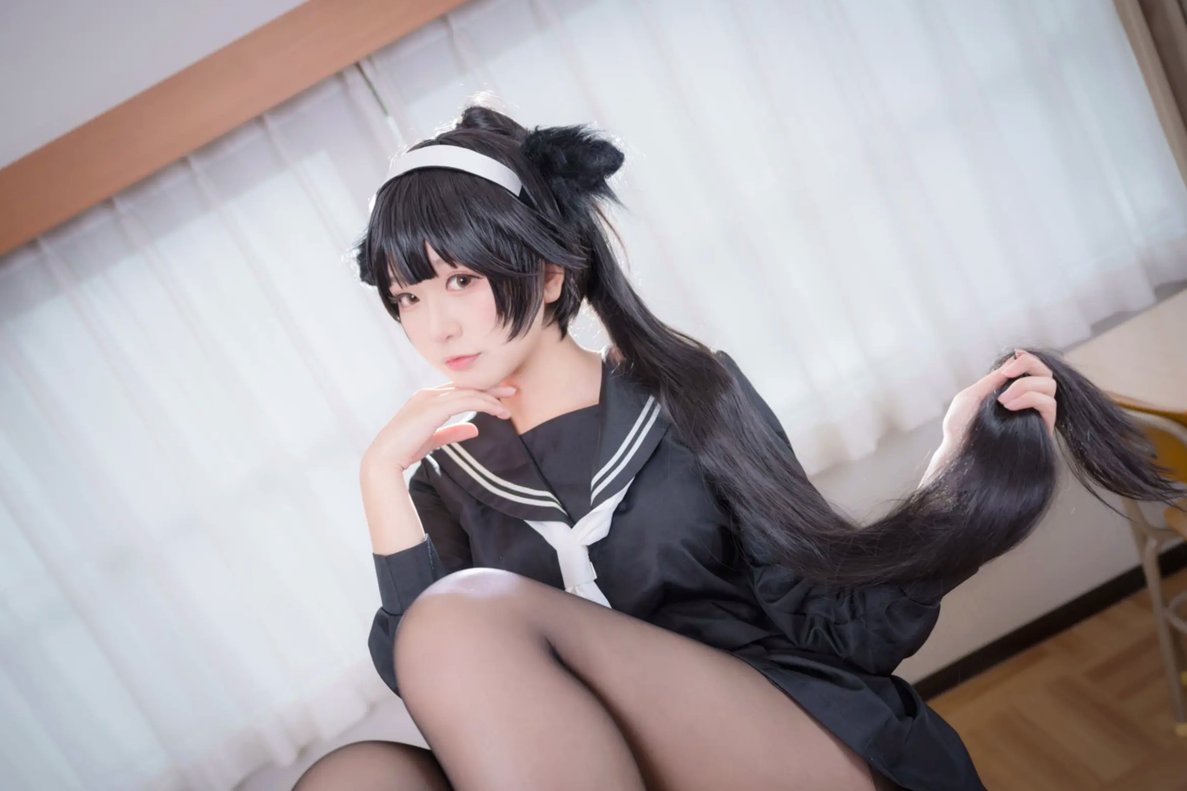 Gallery - 《Yuki亭 - 姐妹的学园罗曼史》猫耳制服少女，黑丝JK诱惑与校园清新风情 [140P]制服黑丝萝莉角色扮演清新 女神私房照_秀色女神 - image 16