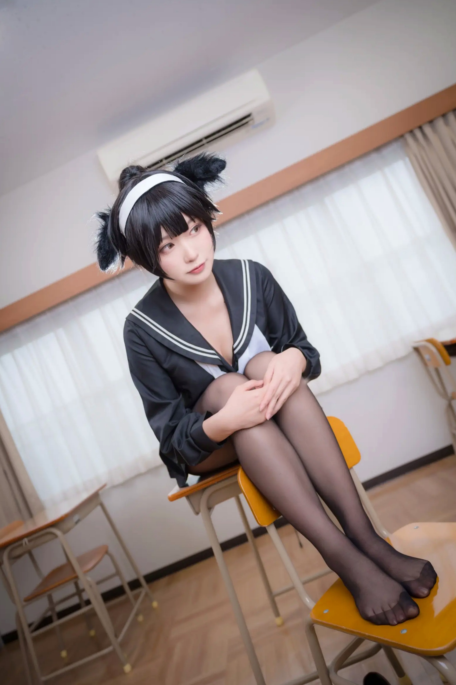 Gallery - 《Yuki亭 - 姐妹的学园罗曼史》猫耳制服少女，黑丝JK诱惑与校园清新风情 [140P]制服黑丝萝莉角色扮演清新 女神私房照_秀色女神 - image 20