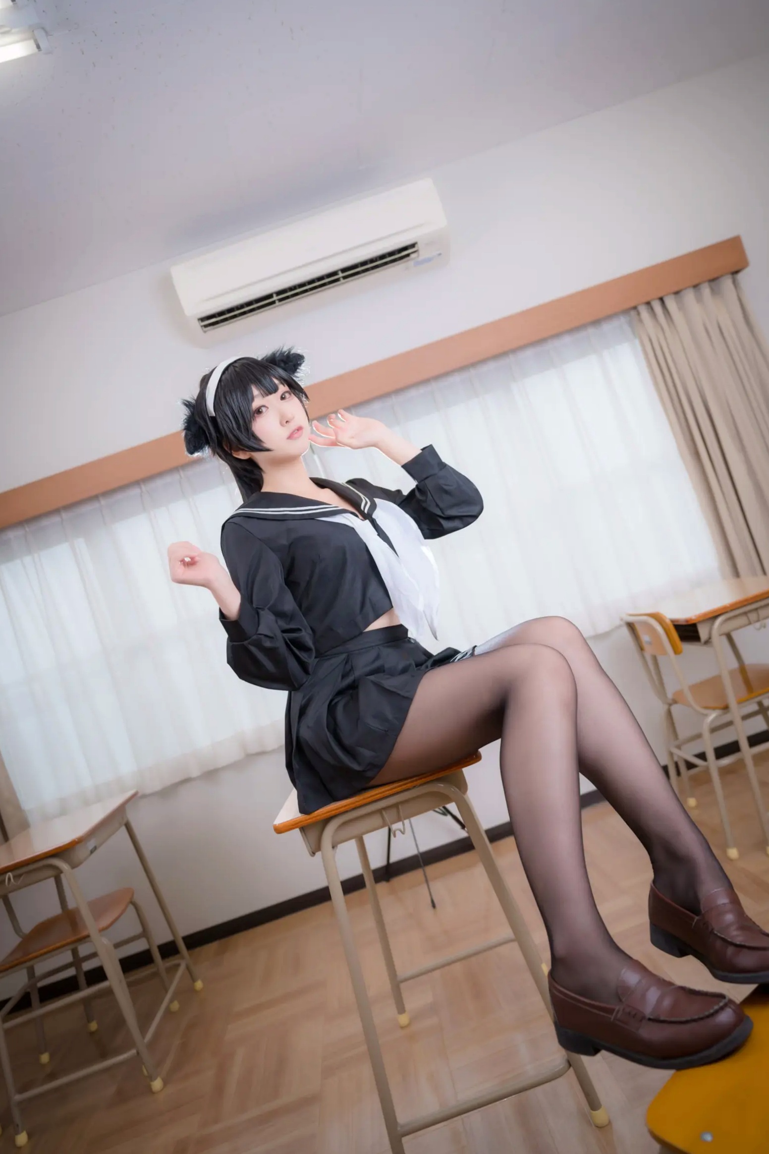 Gallery - 《Yuki亭 - 姐妹的学园罗曼史》猫耳制服少女，黑丝JK诱惑与校园清新风情 [140P]制服黑丝萝莉角色扮演清新 女神私房照_秀色女神 - image 27