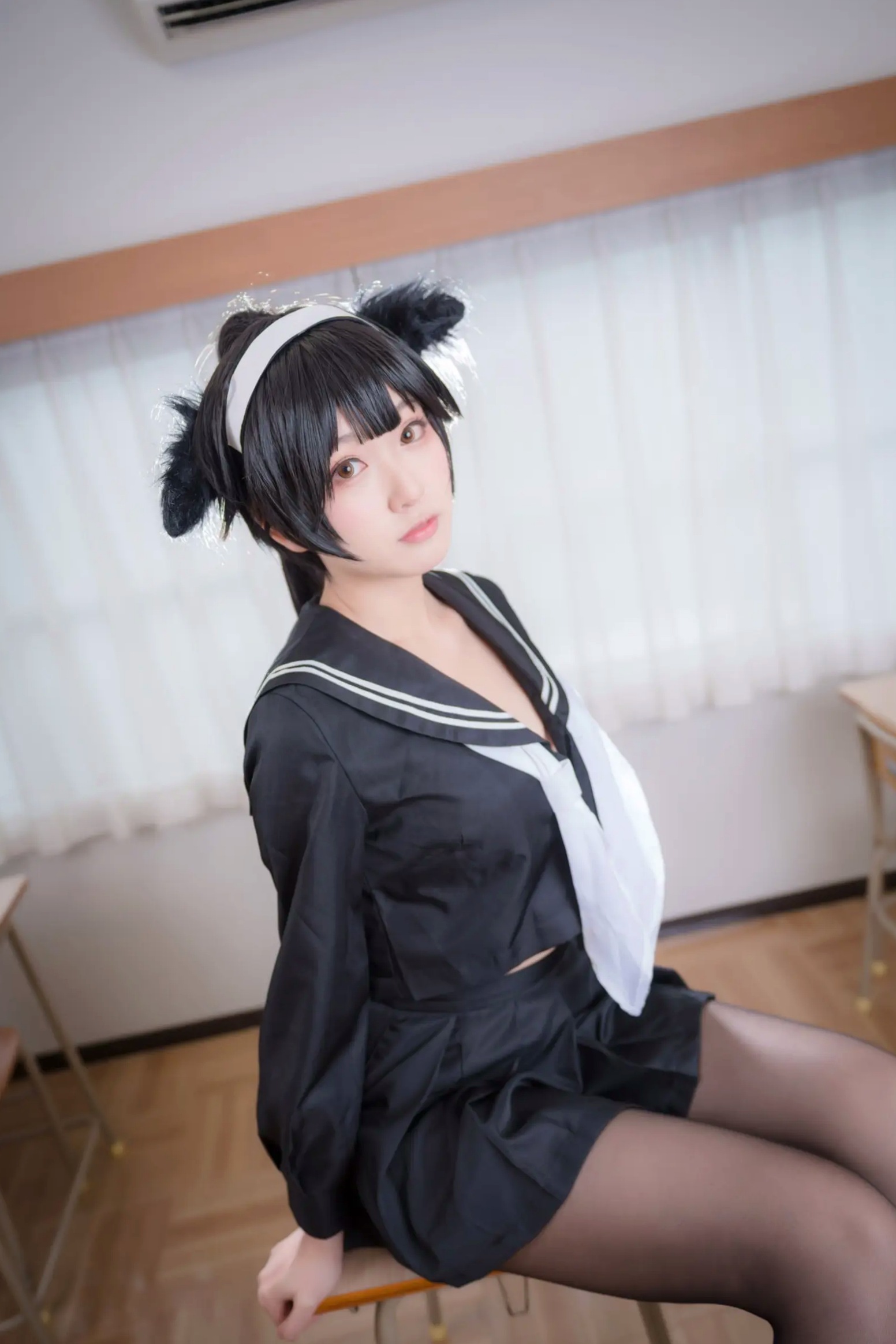 Gallery - 《Yuki亭 - 姐妹的学园罗曼史》猫耳制服少女，黑丝JK诱惑与校园清新风情 [140P]制服黑丝萝莉角色扮演清新 女神私房照_秀色女神 - image 28