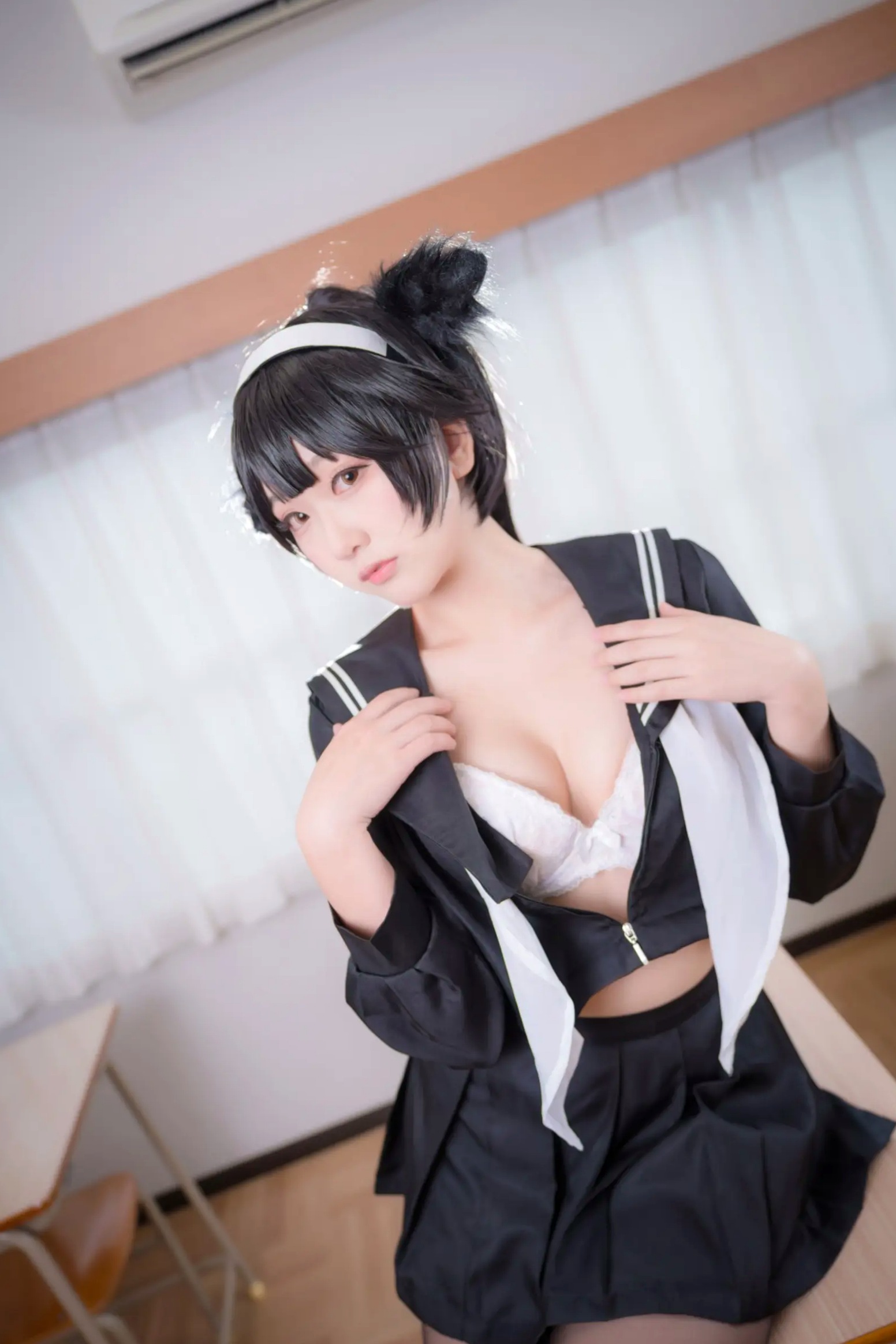 Gallery - 《Yuki亭 - 姐妹的学园罗曼史》猫耳制服少女，黑丝JK诱惑与校园清新风情 [140P]制服黑丝萝莉角色扮演清新 女神私房照_秀色女神 - image 33