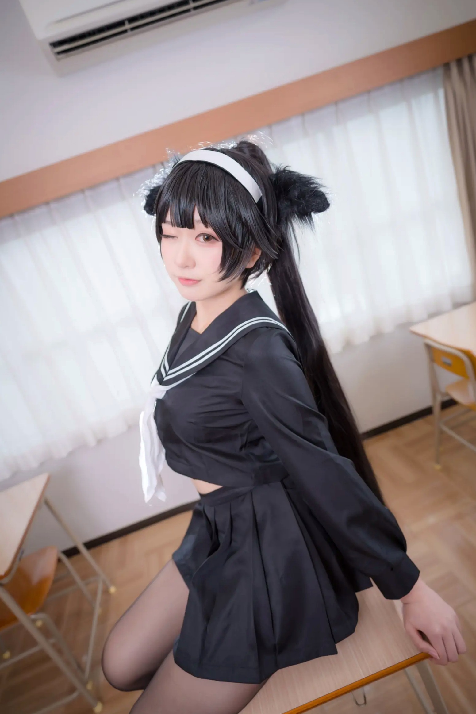 Gallery - 《Yuki亭 - 姐妹的学园罗曼史》猫耳制服少女，黑丝JK诱惑与校园清新风情 [140P]制服黑丝萝莉角色扮演清新 女神私房照_秀色女神 - image 38