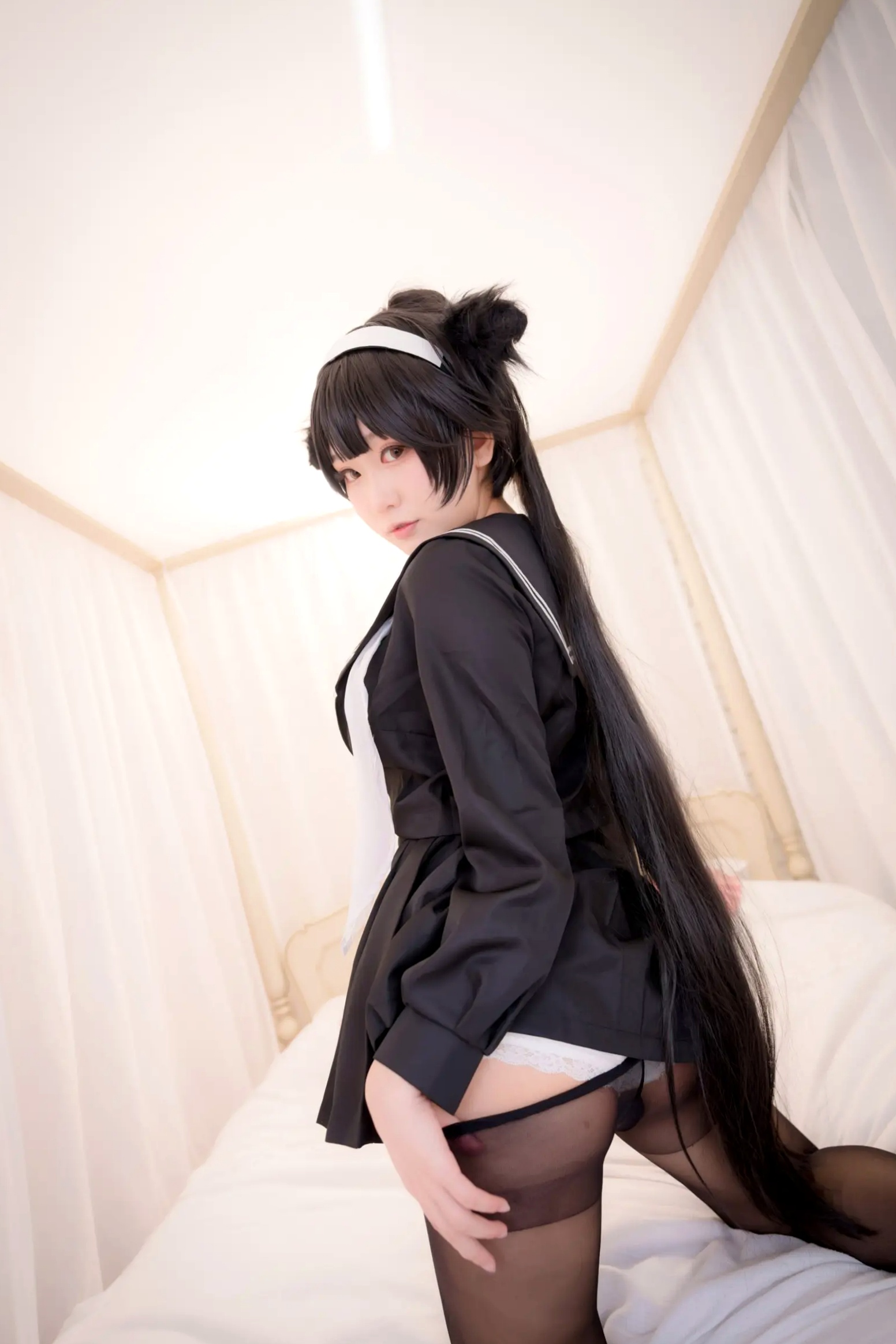 Gallery - 《Yuki亭 - 姐妹的学园罗曼史》猫耳制服少女，黑丝JK诱惑与校园清新风情 [140P]制服黑丝萝莉角色扮演清新 女神私房照_秀色女神 - image 41