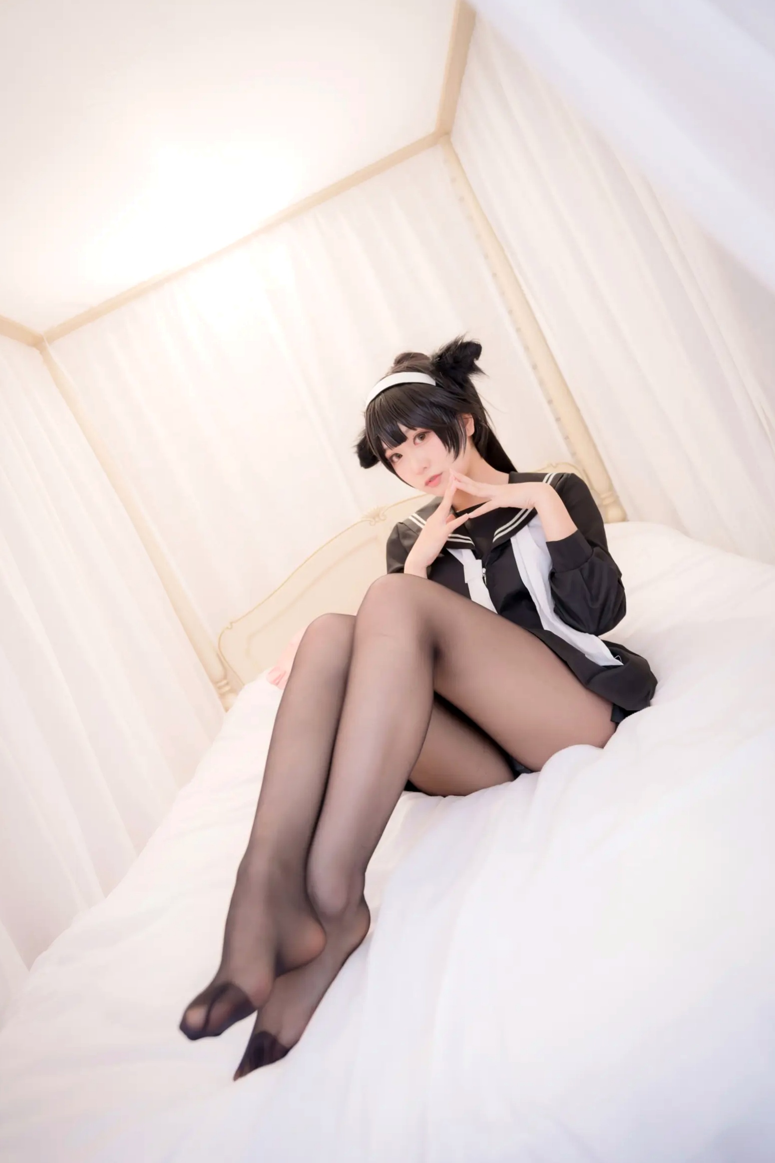 Gallery - 《Yuki亭 - 姐妹的学园罗曼史》猫耳制服少女，黑丝JK诱惑与校园清新风情 [140P]制服黑丝萝莉角色扮演清新 女神私房照_秀色女神 - image 48