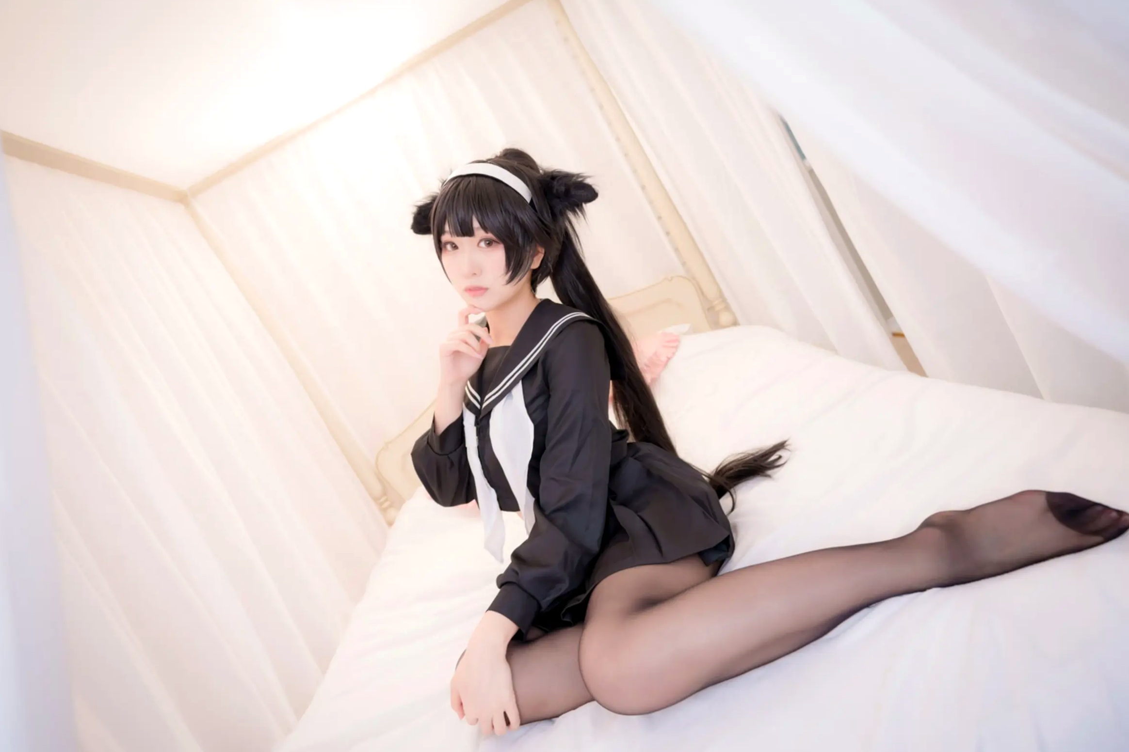 Gallery - 《Yuki亭 - 姐妹的学园罗曼史》猫耳制服少女，黑丝JK诱惑与校园清新风情 [140P]制服黑丝萝莉角色扮演清新 女神私房照_秀色女神 - image 57