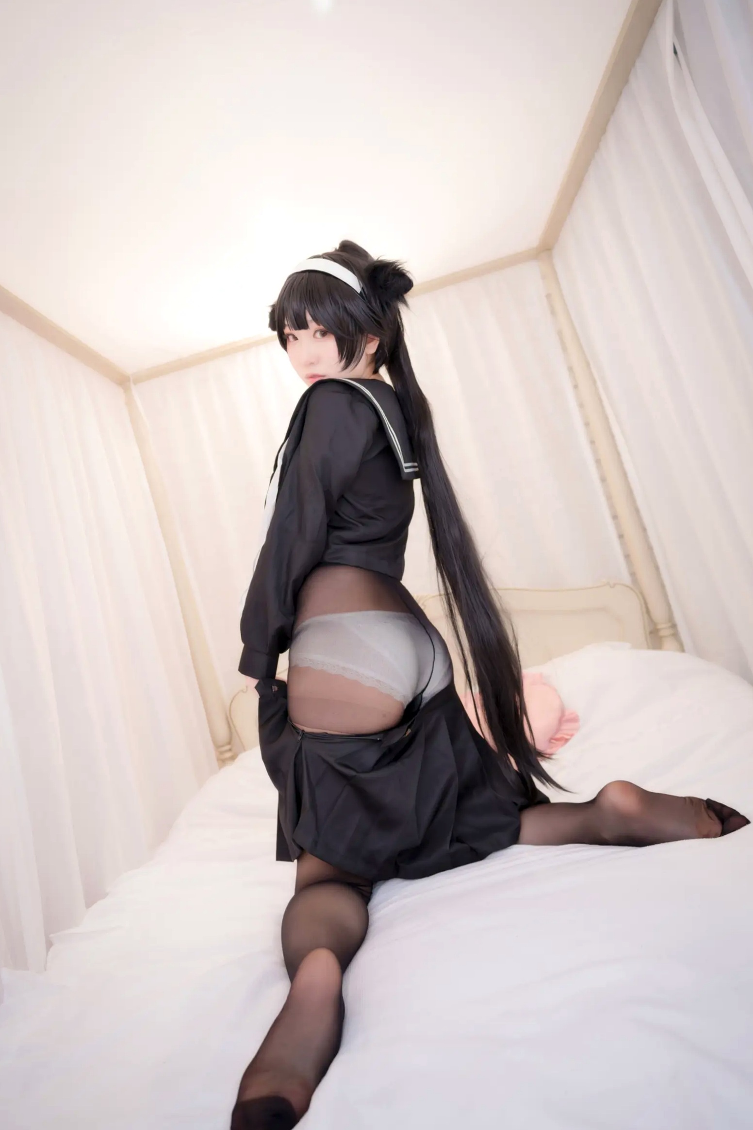 Gallery - 《Yuki亭 - 姐妹的学园罗曼史》猫耳制服少女，黑丝JK诱惑与校园清新风情 [140P]制服黑丝萝莉角色扮演清新 女神私房照_秀色女神 - image 62