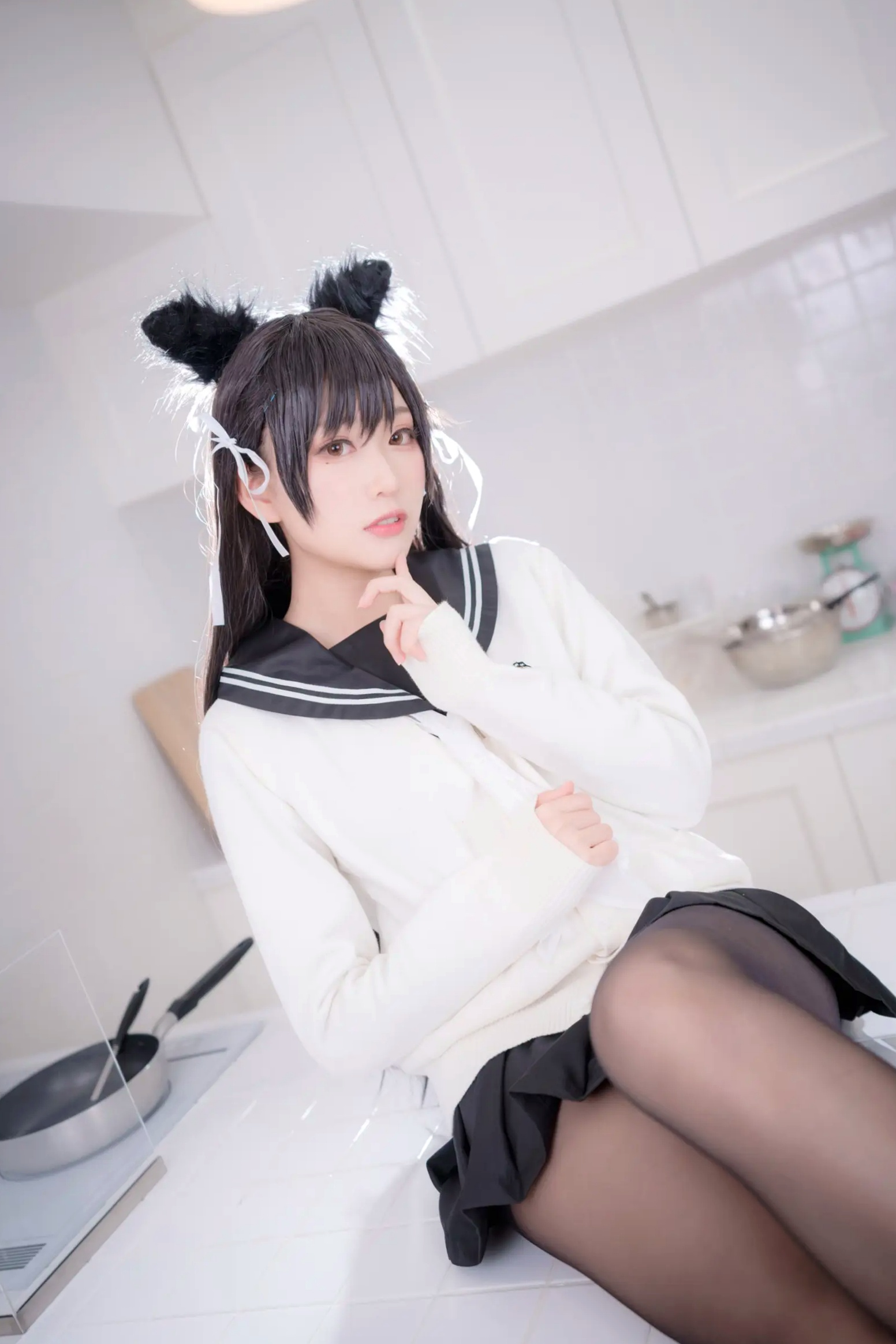 Gallery - 《Yuki亭 - 姐妹的学园罗曼史》猫耳制服少女，黑丝JK诱惑与校园清新风情 [140P]制服黑丝萝莉角色扮演清新 女神私房照_秀色女神 - image 79