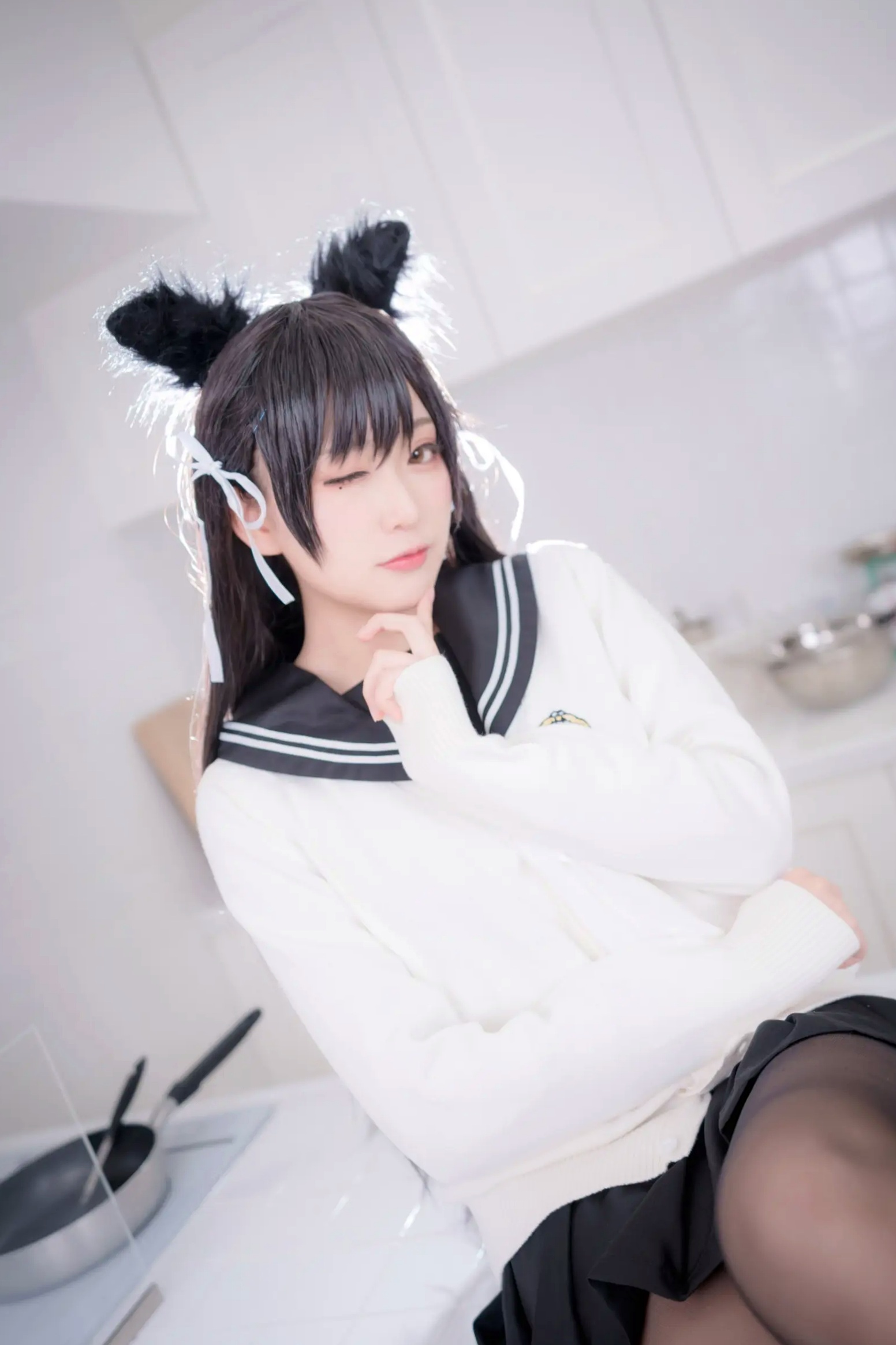 Gallery - 《Yuki亭 - 姐妹的学园罗曼史》猫耳制服少女，黑丝JK诱惑与校园清新风情 [140P]制服黑丝萝莉角色扮演清新 女神私房照_秀色女神 - image 80
