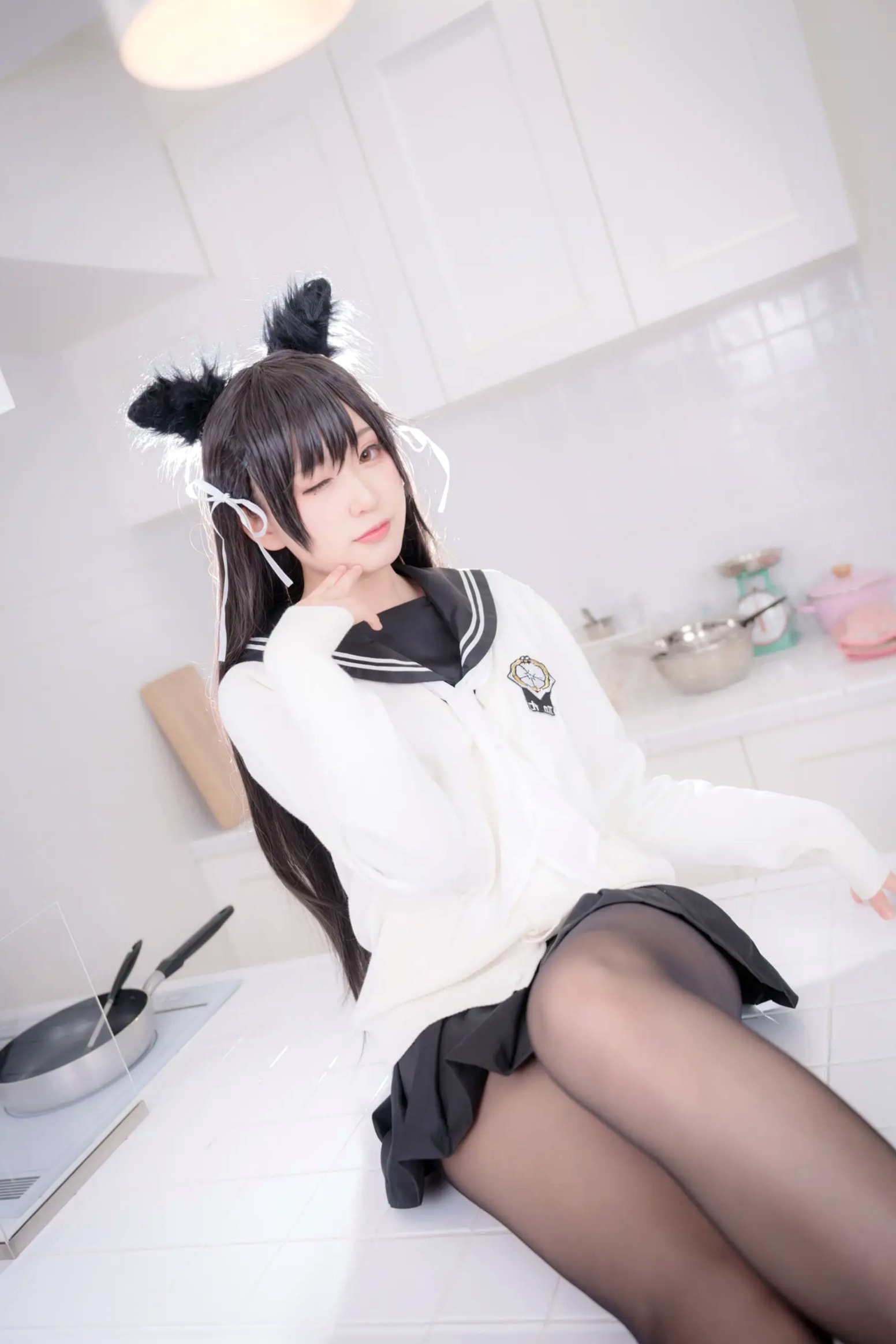 Gallery - 《Yuki亭 - 姐妹的学园罗曼史》猫耳制服少女，黑丝JK诱惑与校园清新风情 [140P]制服黑丝萝莉角色扮演清新 女神私房照_秀色女神 - image 81