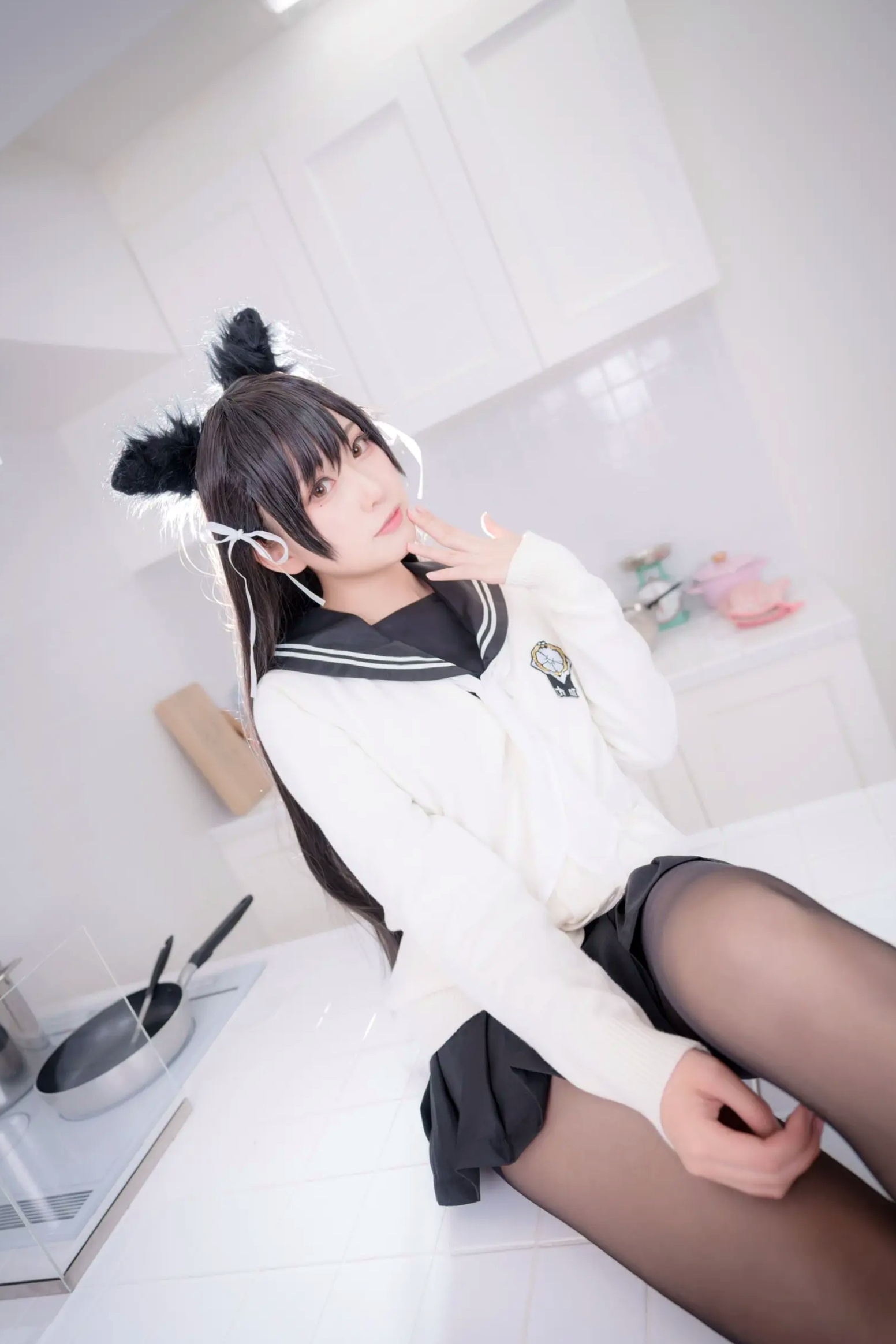 Gallery - 《Yuki亭 - 姐妹的学园罗曼史》猫耳制服少女，黑丝JK诱惑与校园清新风情 [140P]制服黑丝萝莉角色扮演清新 女神私房照_秀色女神 - image 82