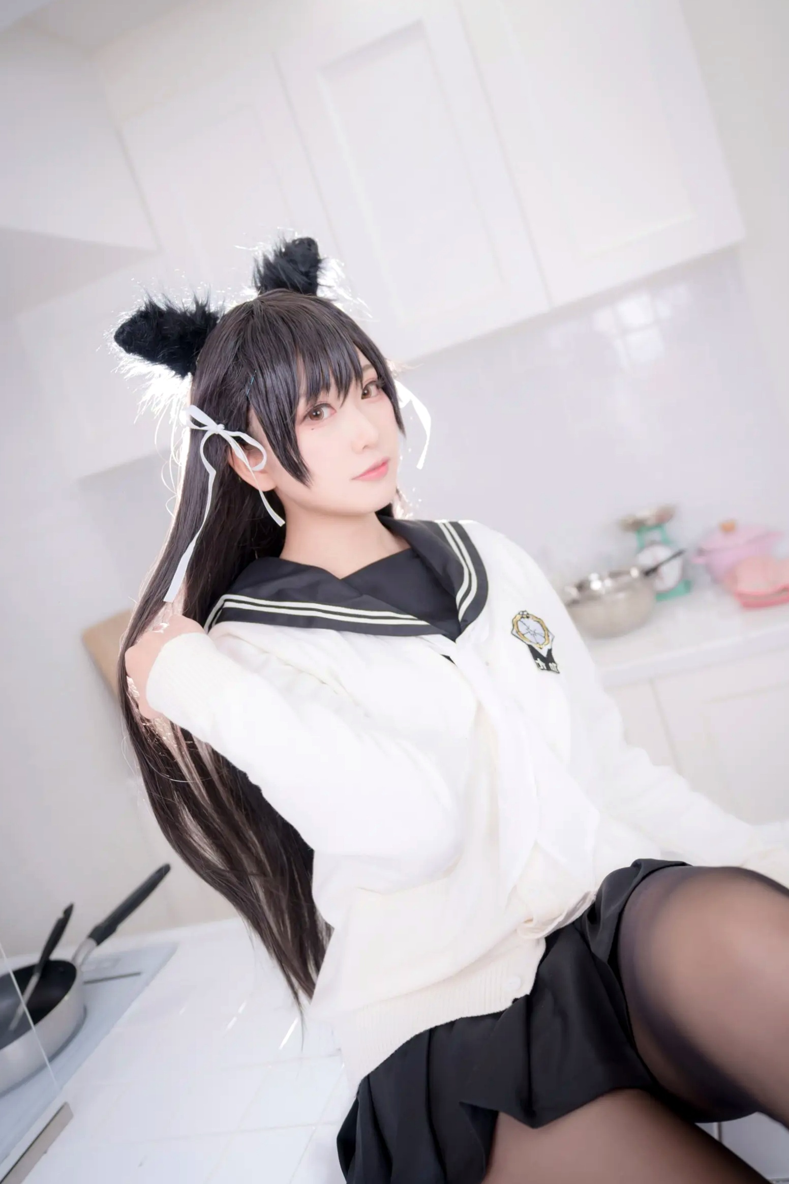 Gallery - 《Yuki亭 - 姐妹的学园罗曼史》猫耳制服少女，黑丝JK诱惑与校园清新风情 [140P]制服黑丝萝莉角色扮演清新 女神私房照_秀色女神 - image 83