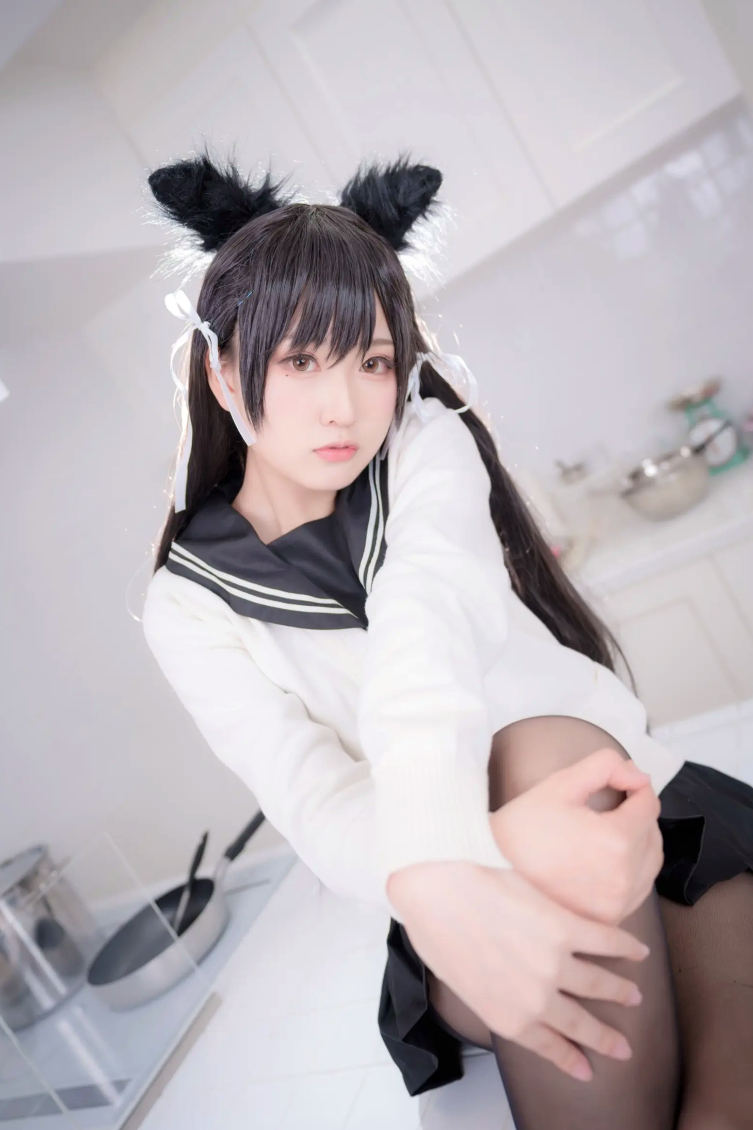Gallery - 《Yuki亭 - 姐妹的学园罗曼史》猫耳制服少女，黑丝JK诱惑与校园清新风情 [140P]制服黑丝萝莉角色扮演清新 女神私房照_秀色女神 - image 85