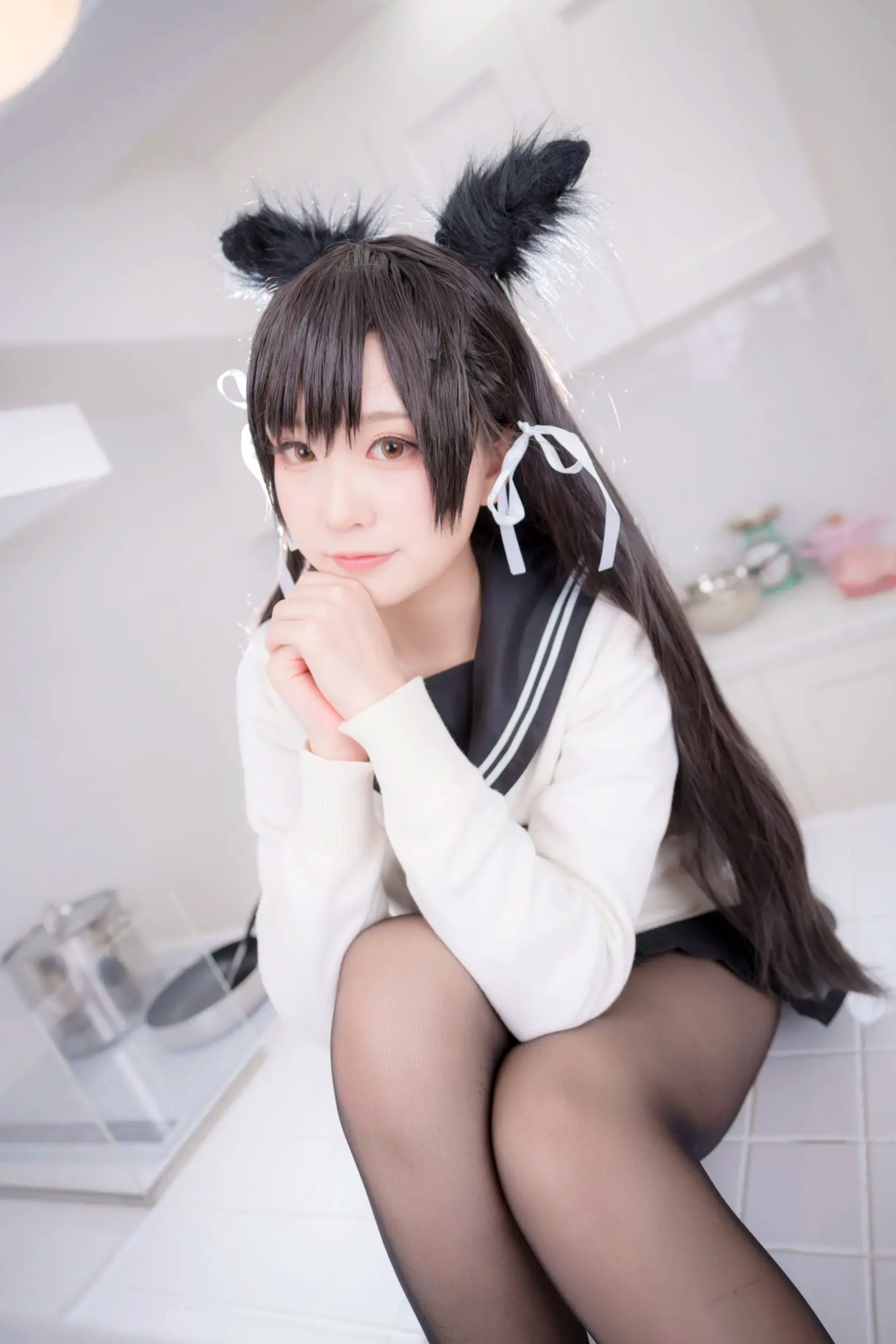 Gallery - 《Yuki亭 - 姐妹的学园罗曼史》猫耳制服少女，黑丝JK诱惑与校园清新风情 [140P]制服黑丝萝莉角色扮演清新 女神私房照_秀色女神 - image 86