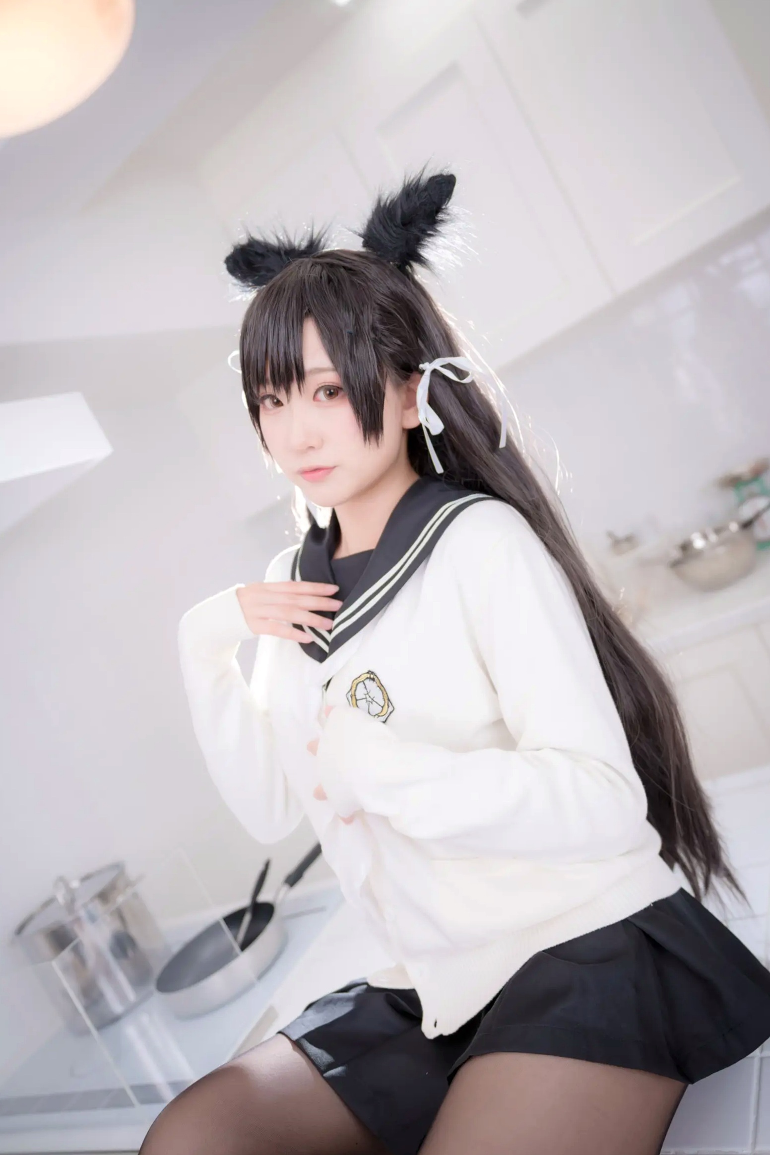 Gallery - 《Yuki亭 - 姐妹的学园罗曼史》猫耳制服少女，黑丝JK诱惑与校园清新风情 [140P]制服黑丝萝莉角色扮演清新 女神私房照_秀色女神 - image 88