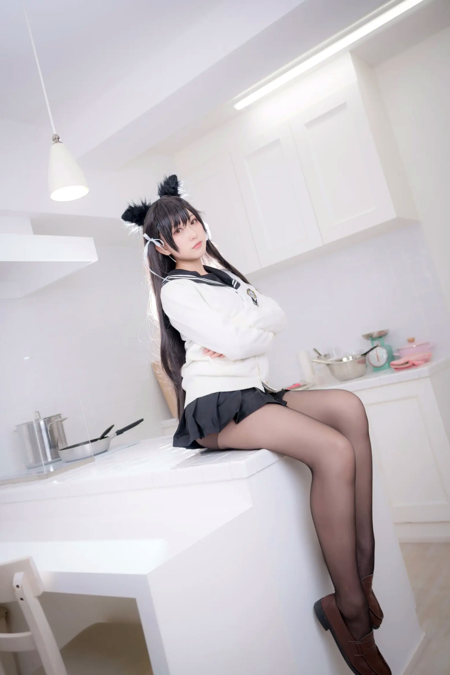 Gallery - 《Yuki亭 - 姐妹的学园罗曼史》猫耳制服少女，黑丝JK诱惑与校园清新风情 [140P]制服黑丝萝莉角色扮演清新 女神私房照_秀色女神 - image 89