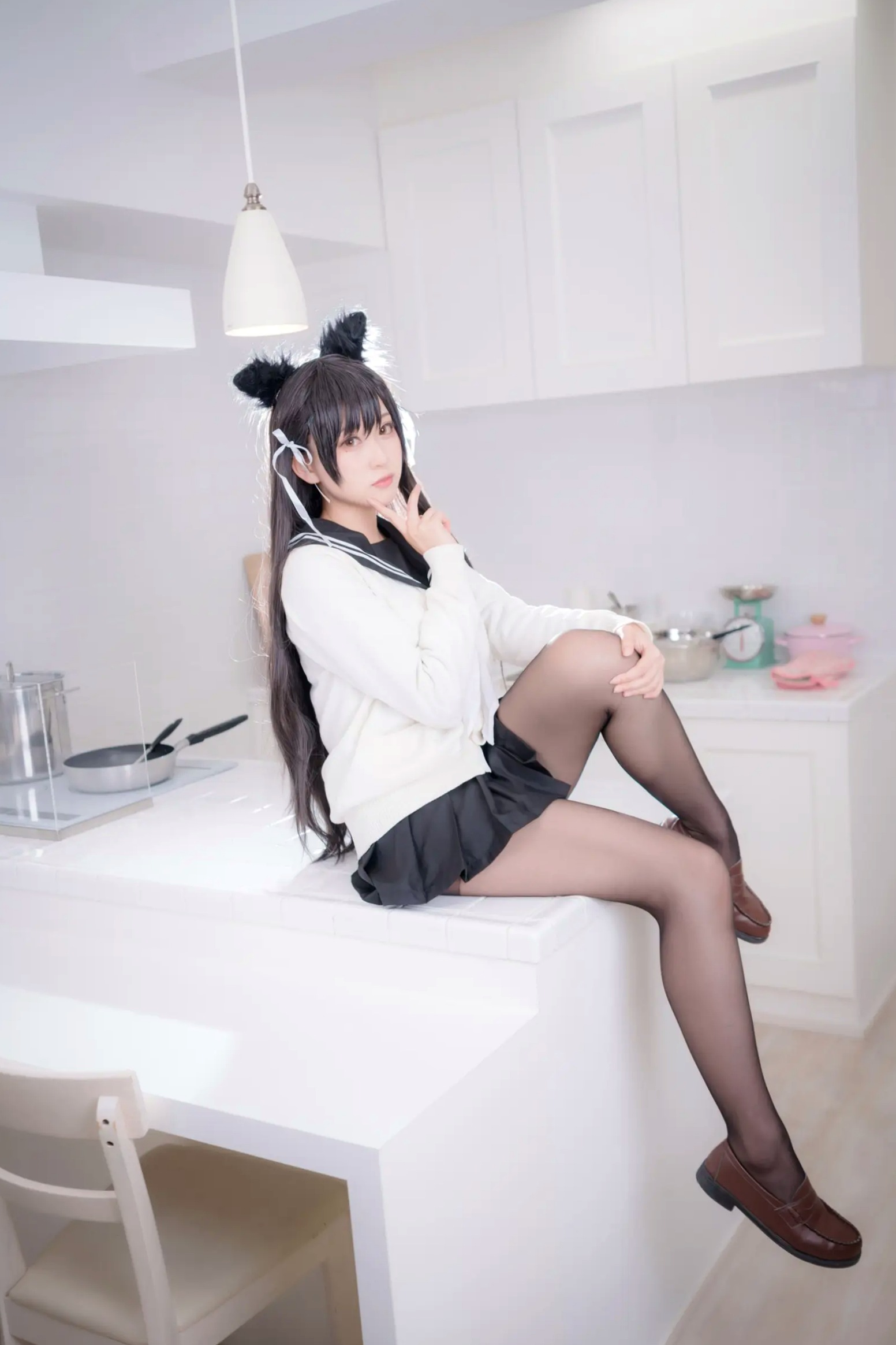 Gallery - 《Yuki亭 - 姐妹的学园罗曼史》猫耳制服少女，黑丝JK诱惑与校园清新风情 [140P]制服黑丝萝莉角色扮演清新 女神私房照_秀色女神 - image 91