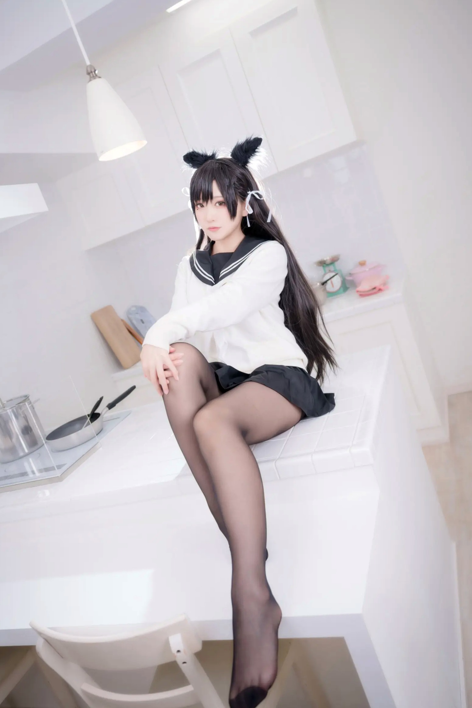 Gallery - 《Yuki亭 - 姐妹的学园罗曼史》猫耳制服少女，黑丝JK诱惑与校园清新风情 [140P]制服黑丝萝莉角色扮演清新 女神私房照_秀色女神 - image 94