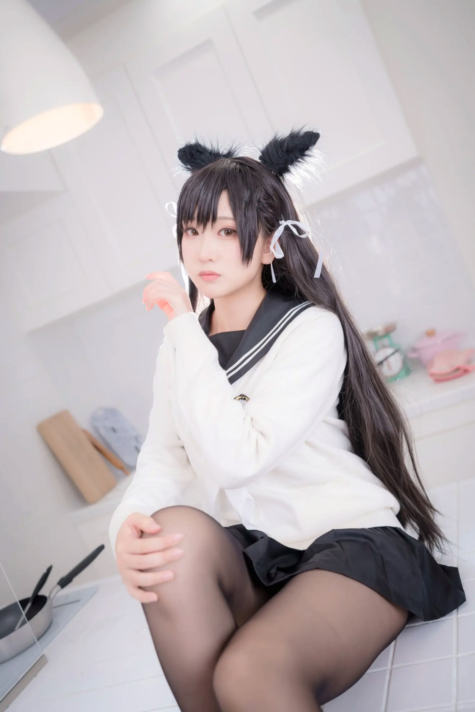 Gallery - 《Yuki亭 - 姐妹的学园罗曼史》猫耳制服少女，黑丝JK诱惑与校园清新风情 [140P]制服黑丝萝莉角色扮演清新 女神私房照_秀色女神 - image 95