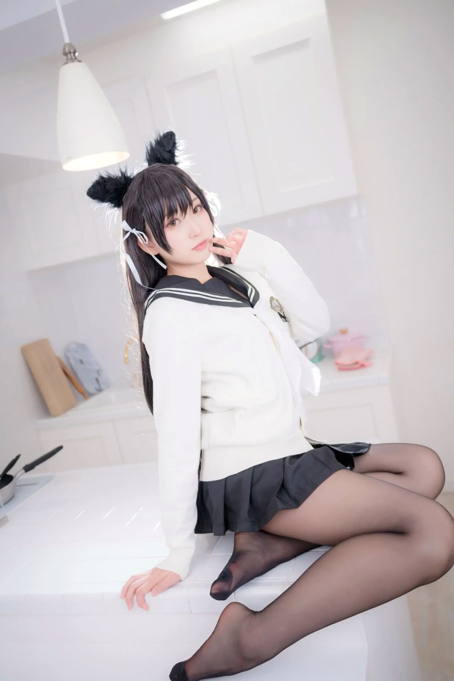 Gallery - 《Yuki亭 - 姐妹的学园罗曼史》猫耳制服少女，黑丝JK诱惑与校园清新风情 [140P]制服黑丝萝莉角色扮演清新 女神私房照_秀色女神 - image 97