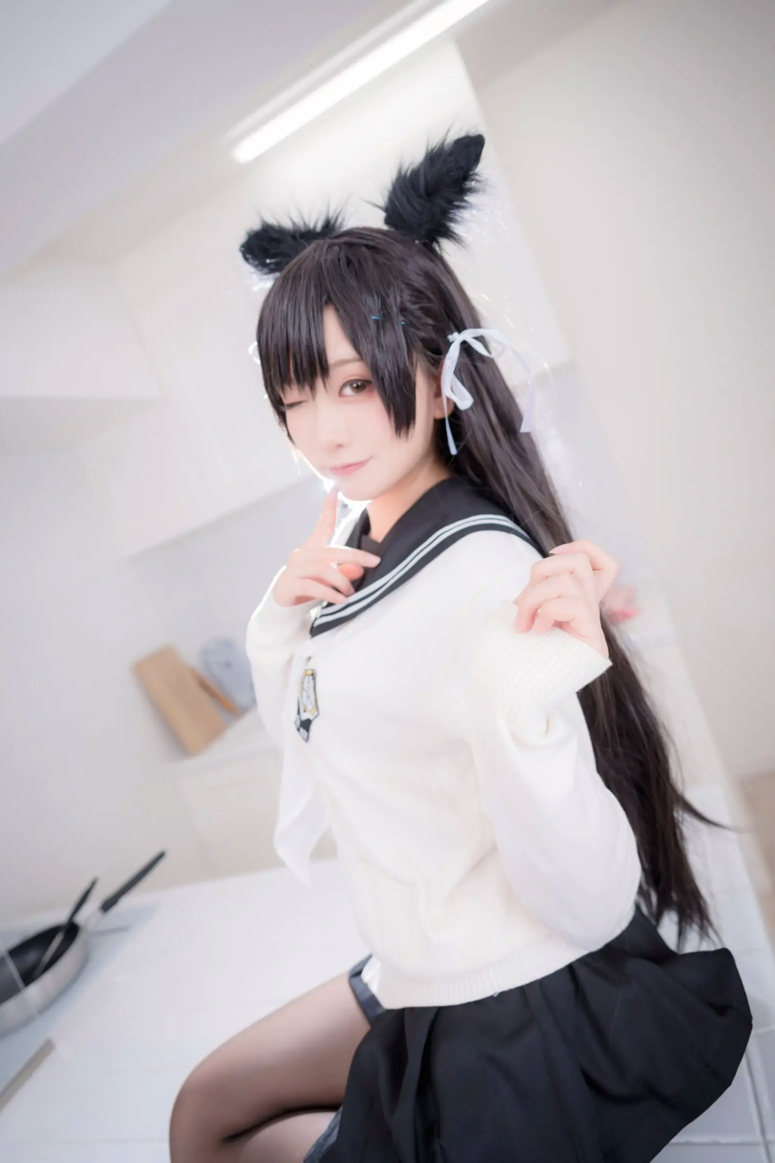 Gallery - 《Yuki亭 - 姐妹的学园罗曼史》猫耳制服少女，黑丝JK诱惑与校园清新风情 [140P]制服黑丝萝莉角色扮演清新 女神私房照_秀色女神 - image 101