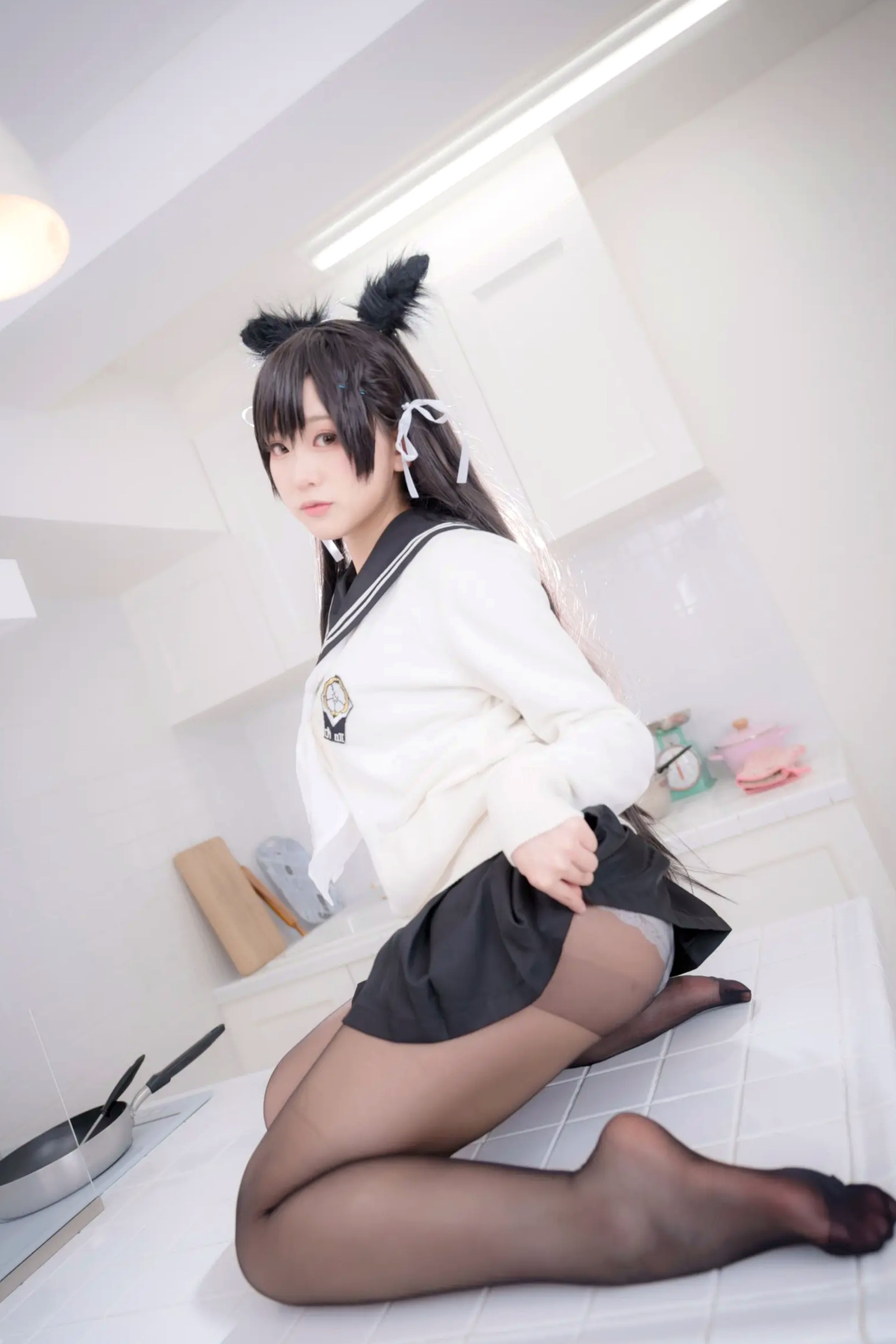 Gallery - 《Yuki亭 - 姐妹的学园罗曼史》猫耳制服少女，黑丝JK诱惑与校园清新风情 [140P]制服黑丝萝莉角色扮演清新 女神私房照_秀色女神 - image 103