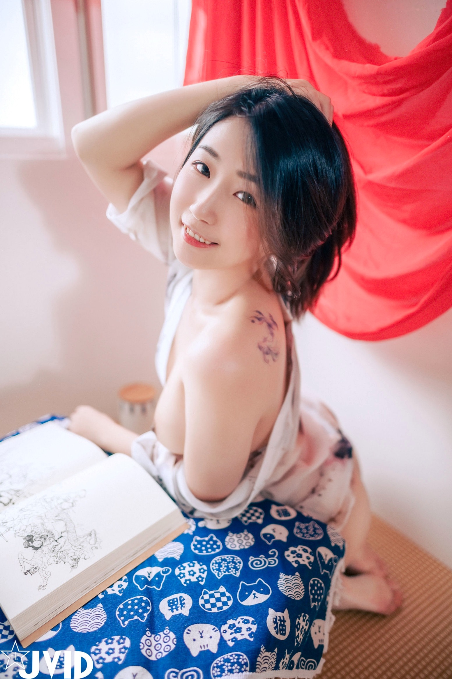 Gallery - JVID-肉包Mini-性感棋盘女体盛写真：演绎高雅艺术，身着白色内衣比基尼，清纯与火辣并存的家居视觉盛宴-2023.06.17性感私房照诱惑白嫩JVID 女神私房照_秀色女神 - image 32