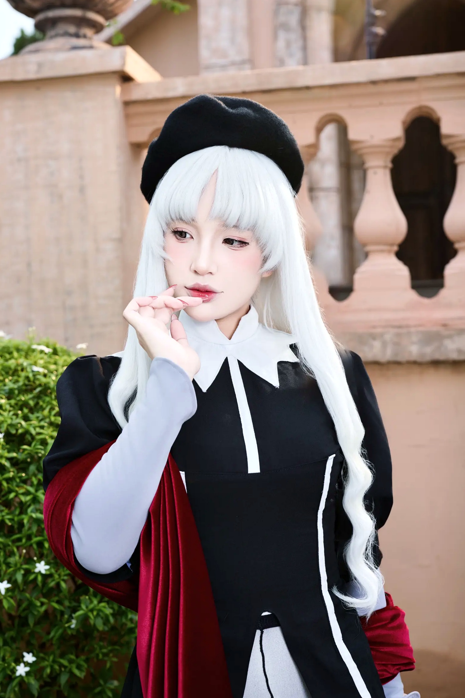 Gallery - Puy Puy Caren银发冷艳私房写真：制服黑丝连体衣展现绝美身材曲线，极具诱惑力的大尺度视觉盛宴私房照角色扮演黑丝诱惑性感 女神私房照_秀色女神 - image 103