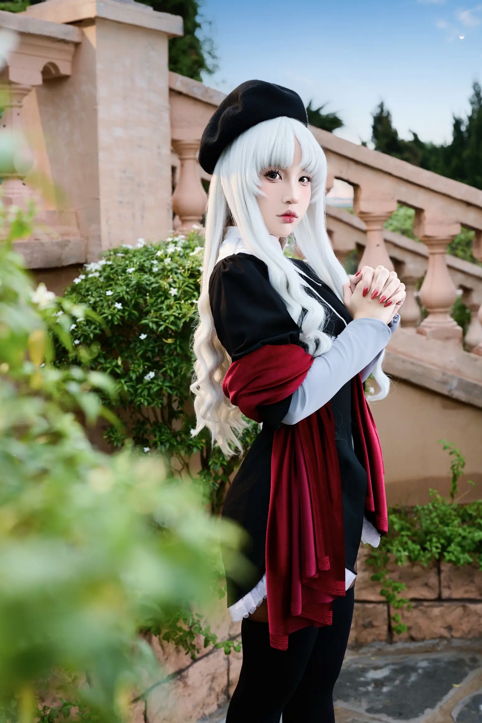 Gallery - Puy Puy Caren银发冷艳私房写真：制服黑丝连体衣展现绝美身材曲线，极具诱惑力的大尺度视觉盛宴私房照角色扮演黑丝诱惑性感 女神私房照_秀色女神 - image 106