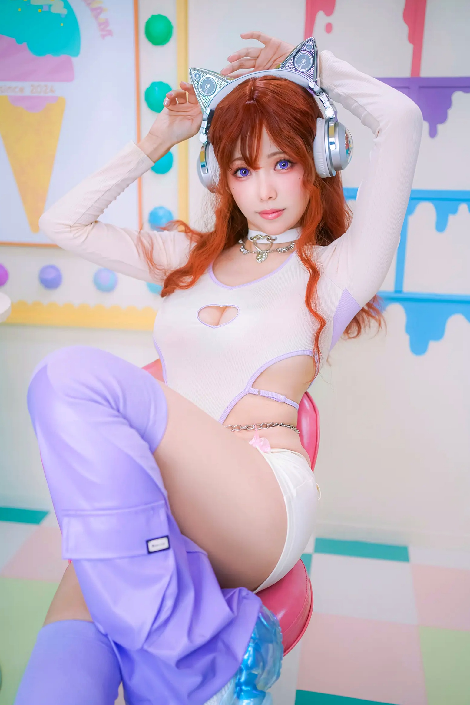 Gallery - Ely_eee(ElyEE子) - 二次元Y2K猫音甜心角色扮演，全套25P高颜值美少女写真萌系角色扮演性感极品 女神私房照_秀色女神 - image 1