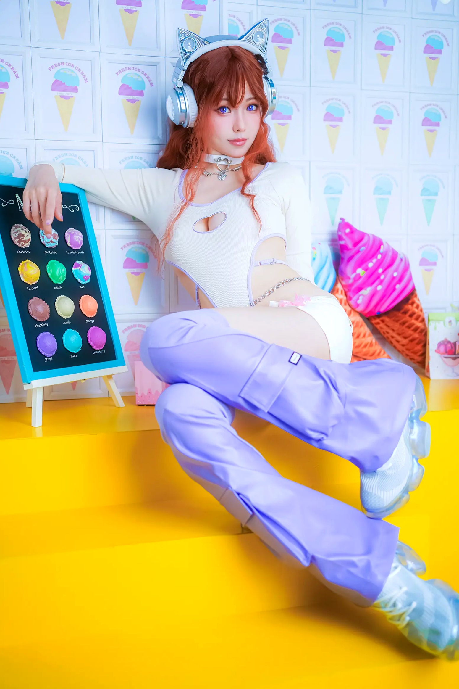 Gallery - Ely_eee(ElyEE子) - 二次元Y2K猫音甜心角色扮演，全套25P高颜值美少女写真萌系角色扮演性感极品 女神私房照_秀色女神 - image 4