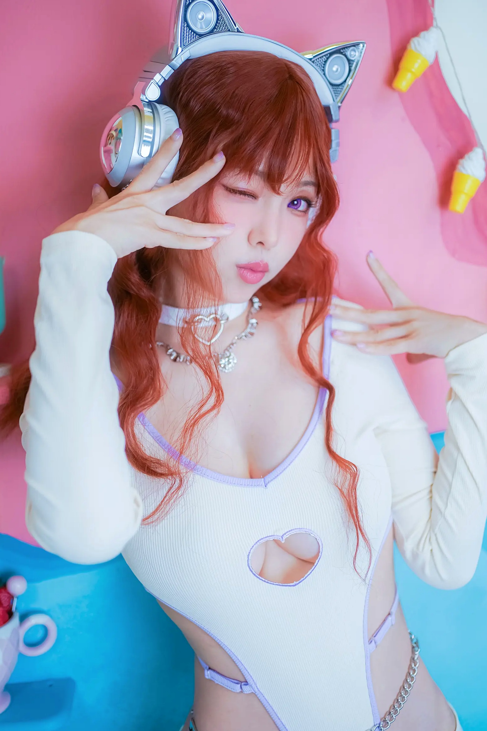 Gallery - Ely_eee(ElyEE子) - 二次元Y2K猫音甜心角色扮演，全套25P高颜值美少女写真萌系角色扮演性感极品 女神私房照_秀色女神 - image 16