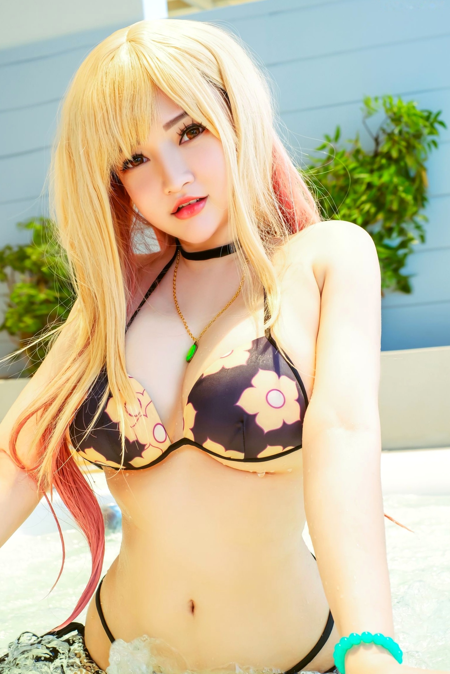 Gallery - Potato-Godzilla喜多川海梦泳装Cosplay：精致比基尼湿身诱惑，梦幻二次元美少女泳池写真角色扮演性感湿身泳池比基尼 女神私房照_秀色女神 - image 10
