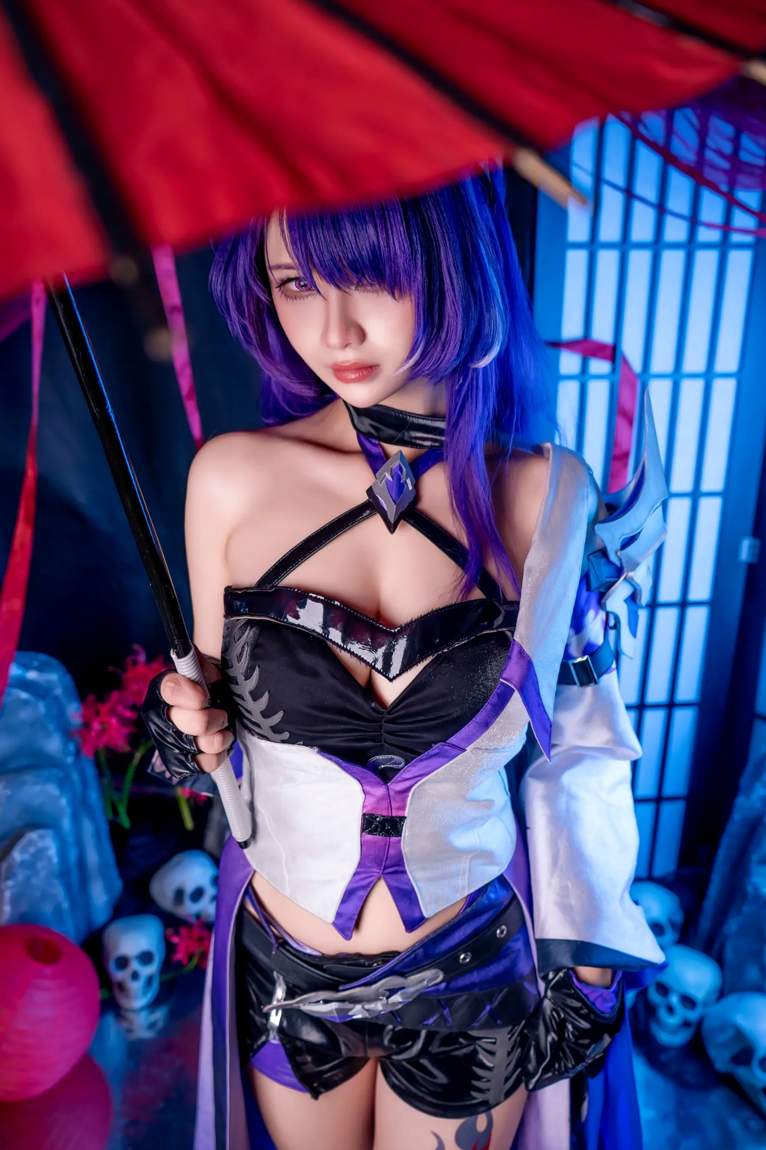 Gallery - Pyon - 黄泉 Acheron 崩坏星穹铁道 COS，性感御姐角色扮演私房摄影大作角色扮演性感私房照大尺度冷艳诱惑 女神私房照_秀色女神 - image 1