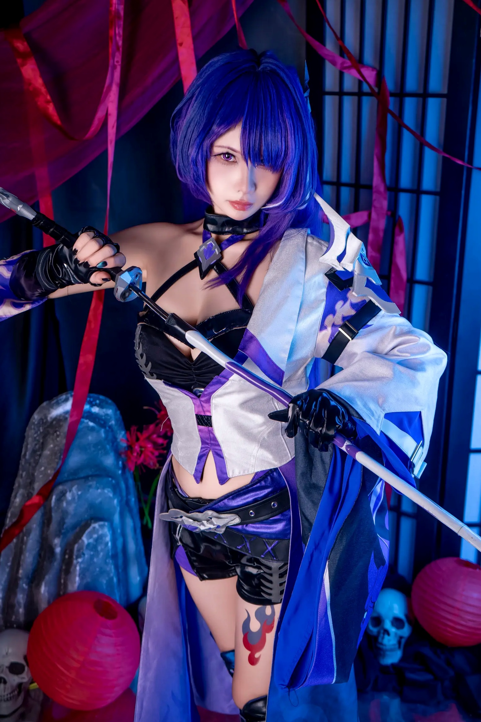 Gallery - Pyon - 黄泉 Acheron 崩坏星穹铁道 COS，性感御姐角色扮演私房摄影大作角色扮演性感私房照大尺度冷艳诱惑 女神私房照_秀色女神 - image 2