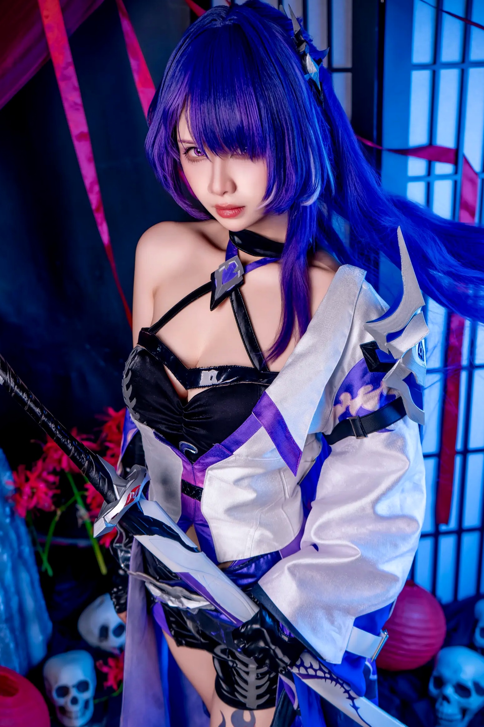 Gallery - Pyon - 黄泉 Acheron 崩坏星穹铁道 COS，性感御姐角色扮演私房摄影大作角色扮演性感私房照大尺度冷艳诱惑 女神私房照_秀色女神 - image 4