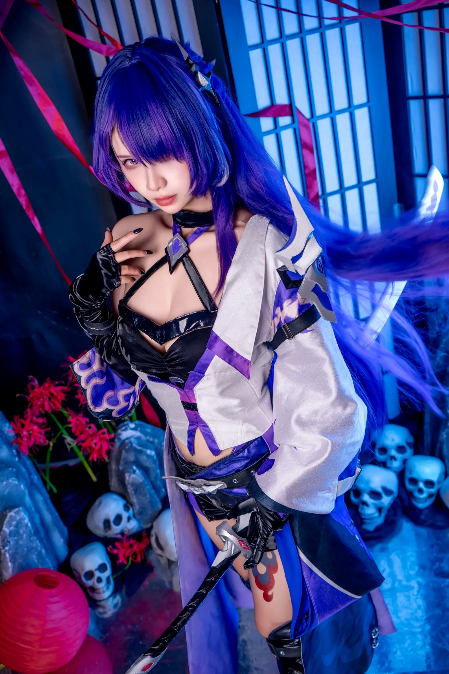 Gallery - Pyon - 黄泉 Acheron 崩坏星穹铁道 COS，性感御姐角色扮演私房摄影大作角色扮演性感私房照大尺度冷艳诱惑 女神私房照_秀色女神 - image 5