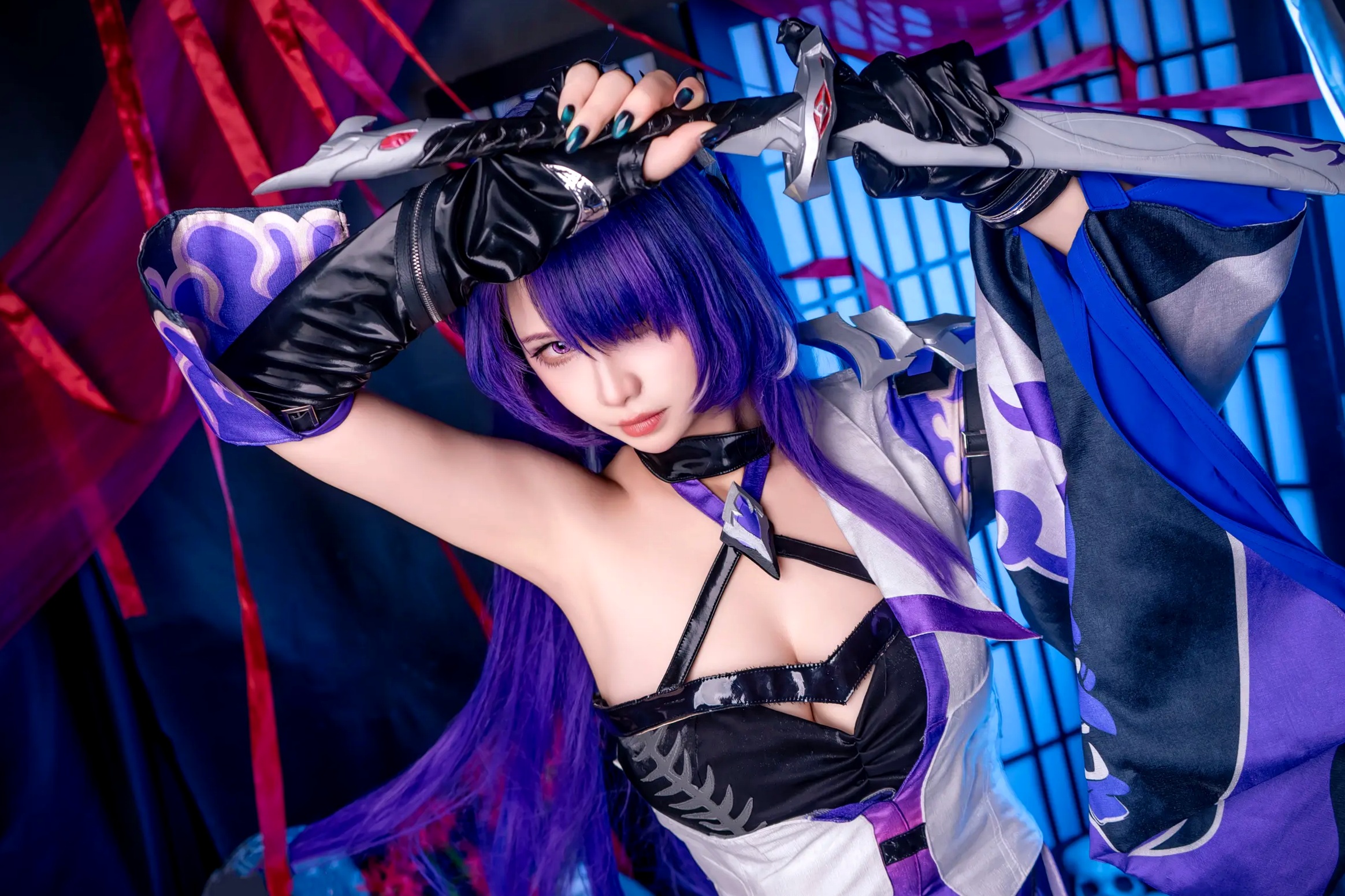 Gallery - Pyon - 黄泉 Acheron 崩坏星穹铁道 COS，性感御姐角色扮演私房摄影大作角色扮演性感私房照大尺度冷艳诱惑 女神私房照_秀色女神 - image 8